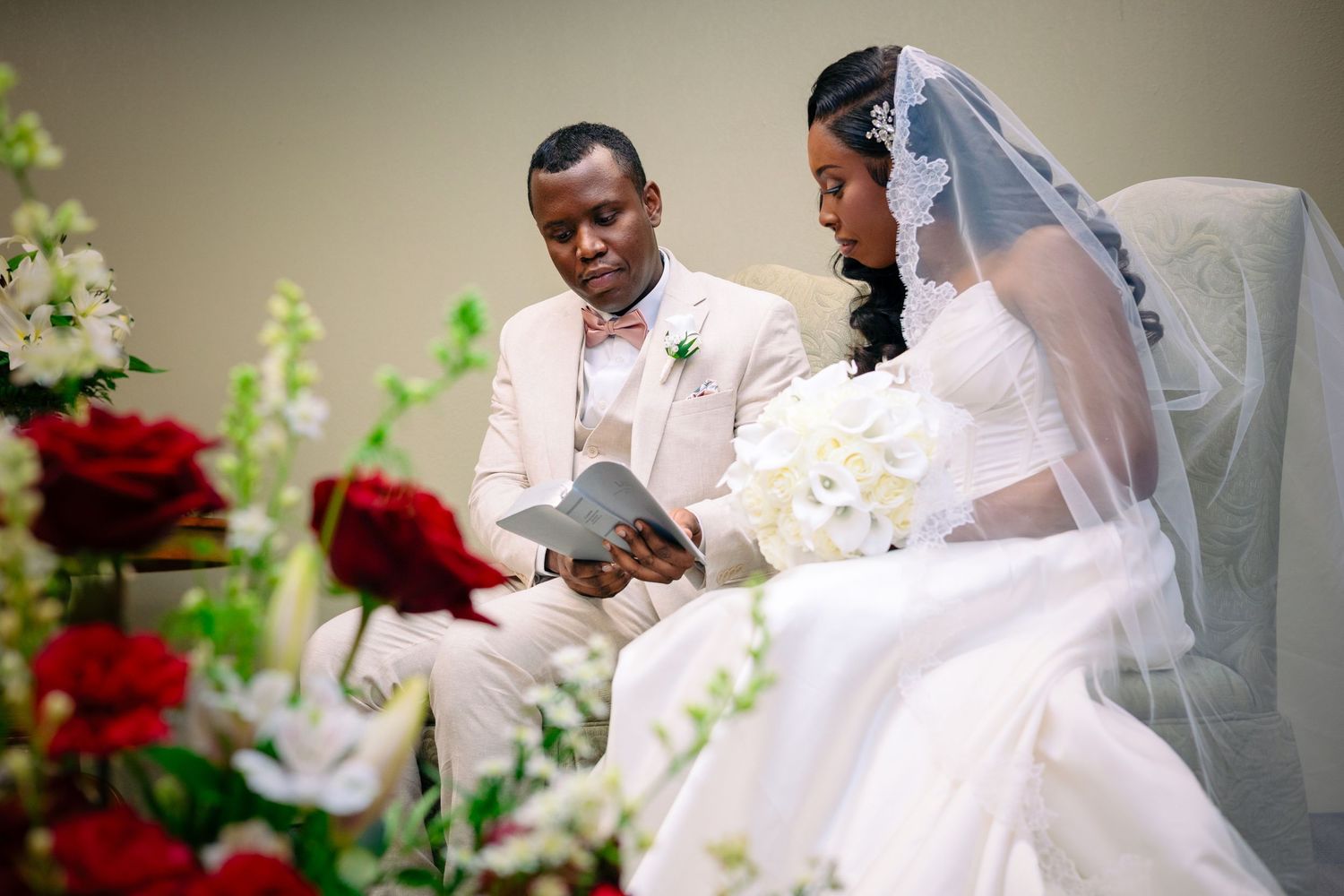 Romantic and joyful moments from weddings, highlighting the love and celebration between couples and their families on their special day.