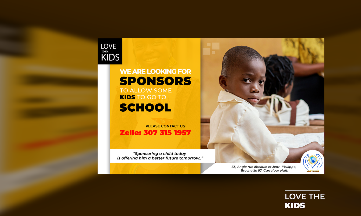 Creative and visually striking graphic design work that combines colors, shapes, and typography to communicate messages effectively.
