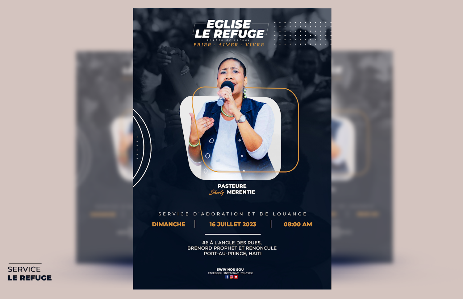 Creative and visually striking graphic design work that combines colors, shapes, and typography to communicate messages effectively.
