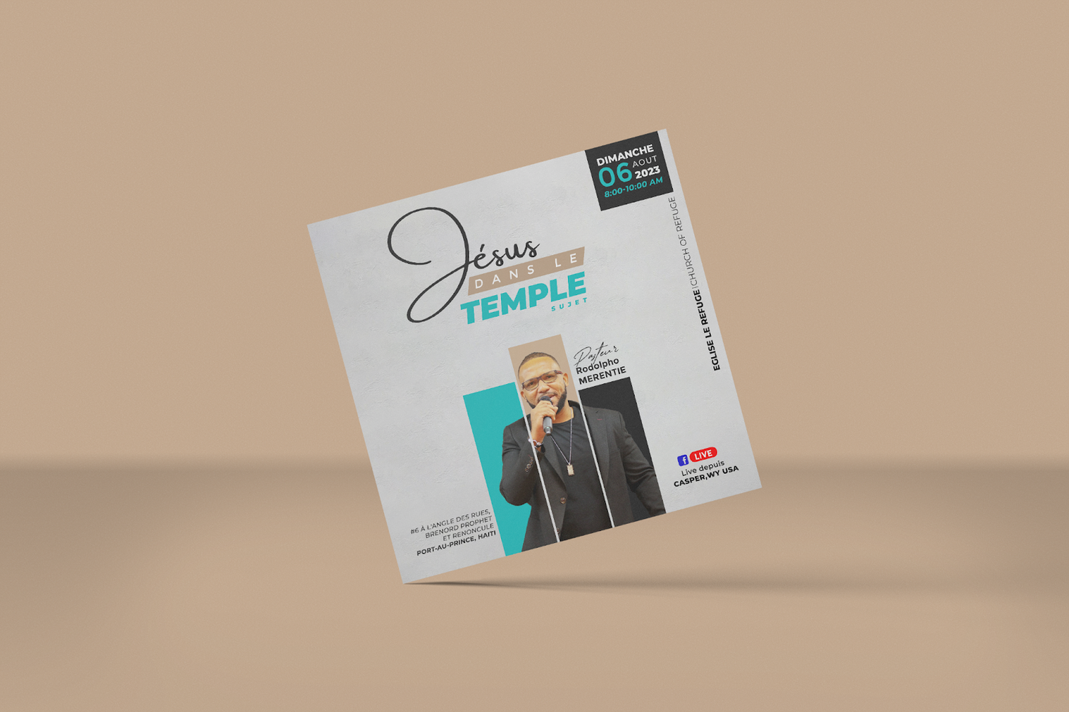Creative and visually striking graphic design work that combines colors, shapes, and typography to communicate messages effectively.