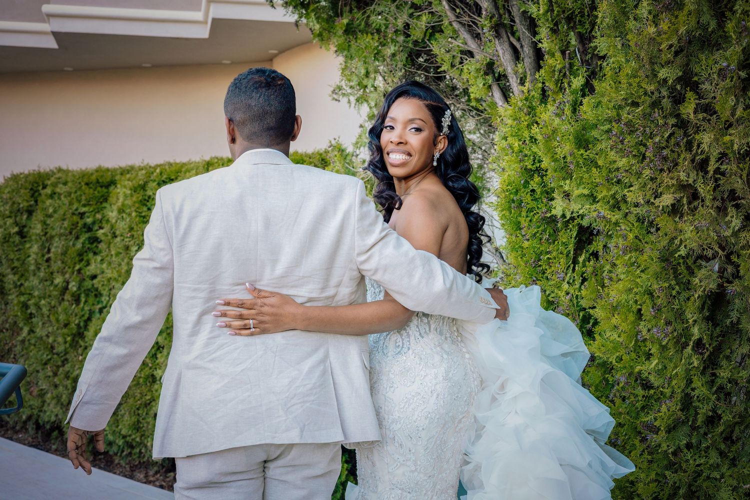 Romantic and joyful moments from weddings, highlighting the love and celebration between couples and their families on their special day.