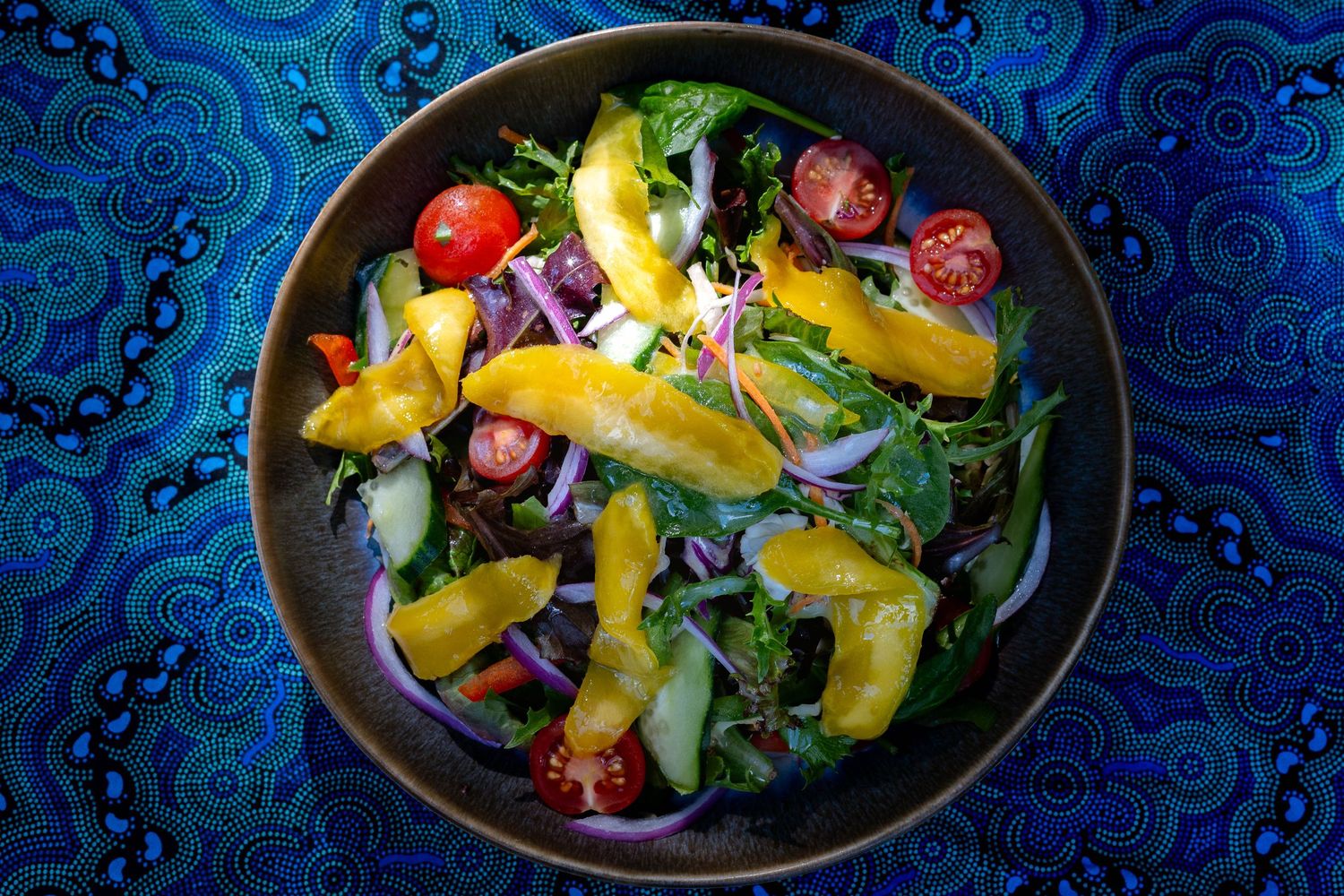 bowl of salad, food photographer cairns, Mossman, restaurants, cafes