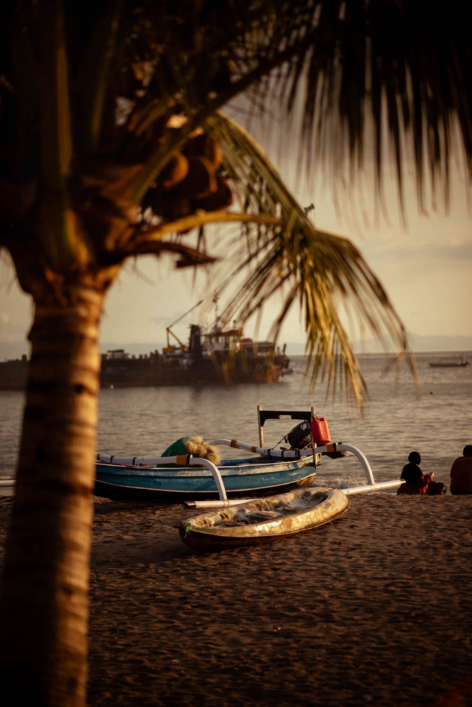 Boats, Lombok, Indonesia. The Tone Curve copyright