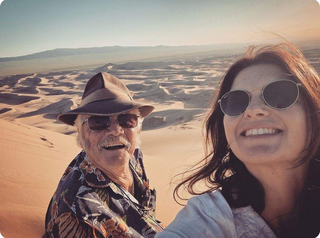 Me and Dad, Gobi Desert, Mongolia © 2024 Jenna Hennessy / The Tone Curve