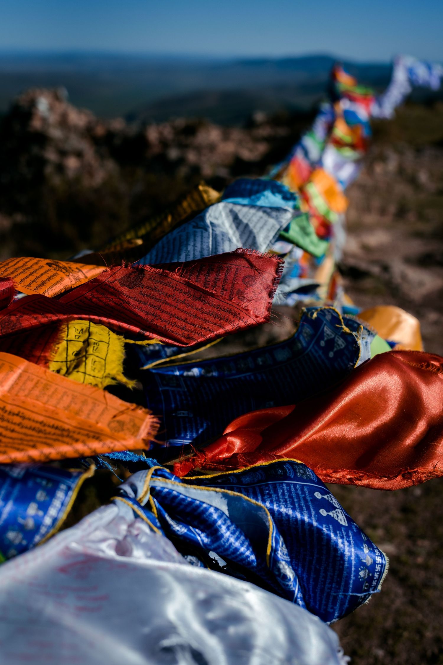 Prayer flags, Mongolia © 2024 Jenna Hennessy  The Tone Curve