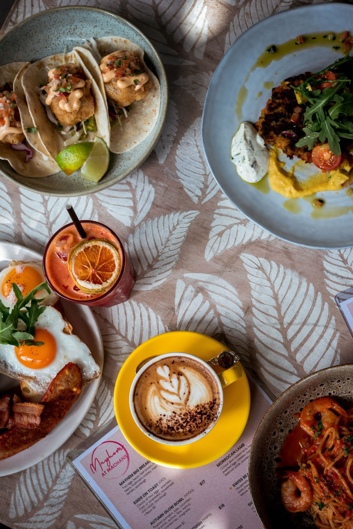 delicious flat lay new menu photo shoot for local cafe Cairns
© 2025 Jenna Hennessy  The Tone Curve