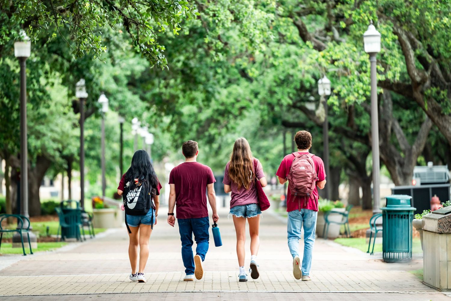 Scenes of students at the Academic Plaza and Military Walk on Tuesday, June 3, 2025, in College Station, Texas. (Whitney Moody/Texas A&M)