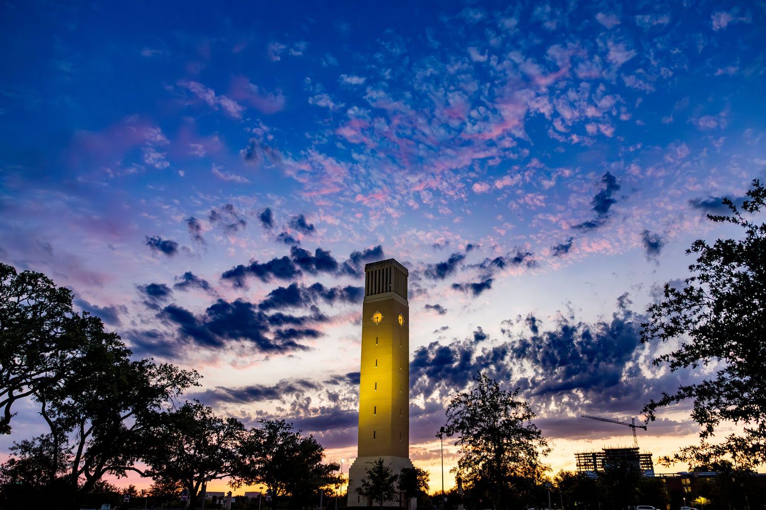 Sunset scenes around the Texas A&M University campus on the evening of May 20th, 2025, in College Station, Texas. (Whitney Moody/Texas A&M)