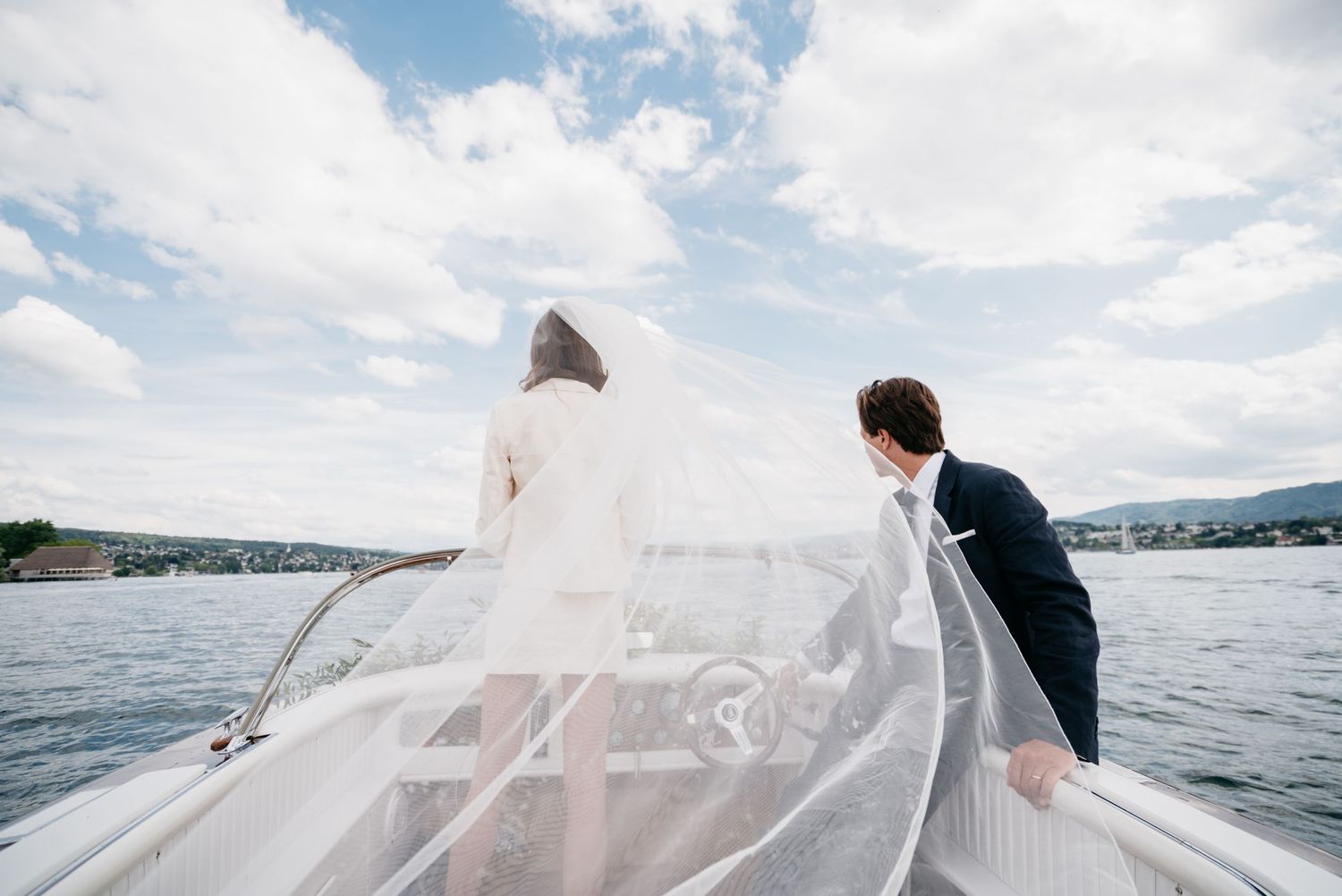 boat lake zurich documentary wedding photographer