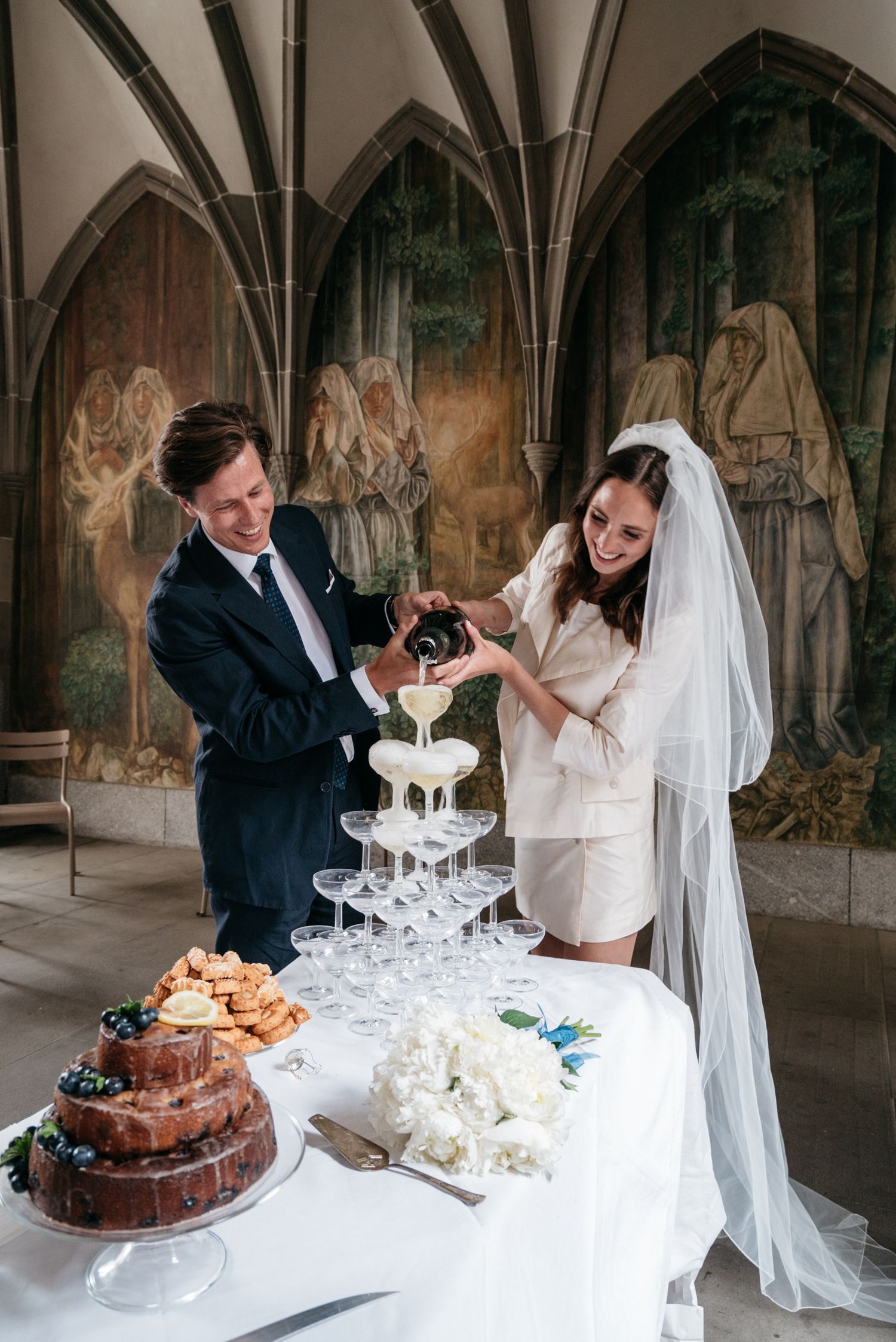 chic glass tower civil ceremony zurich