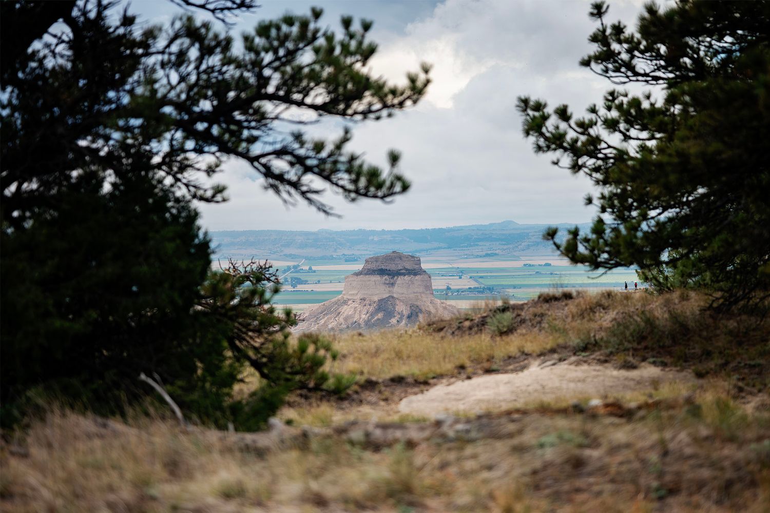 Scenic view from the North Overlook at Scotts Bluff National Monument in western Nebraska