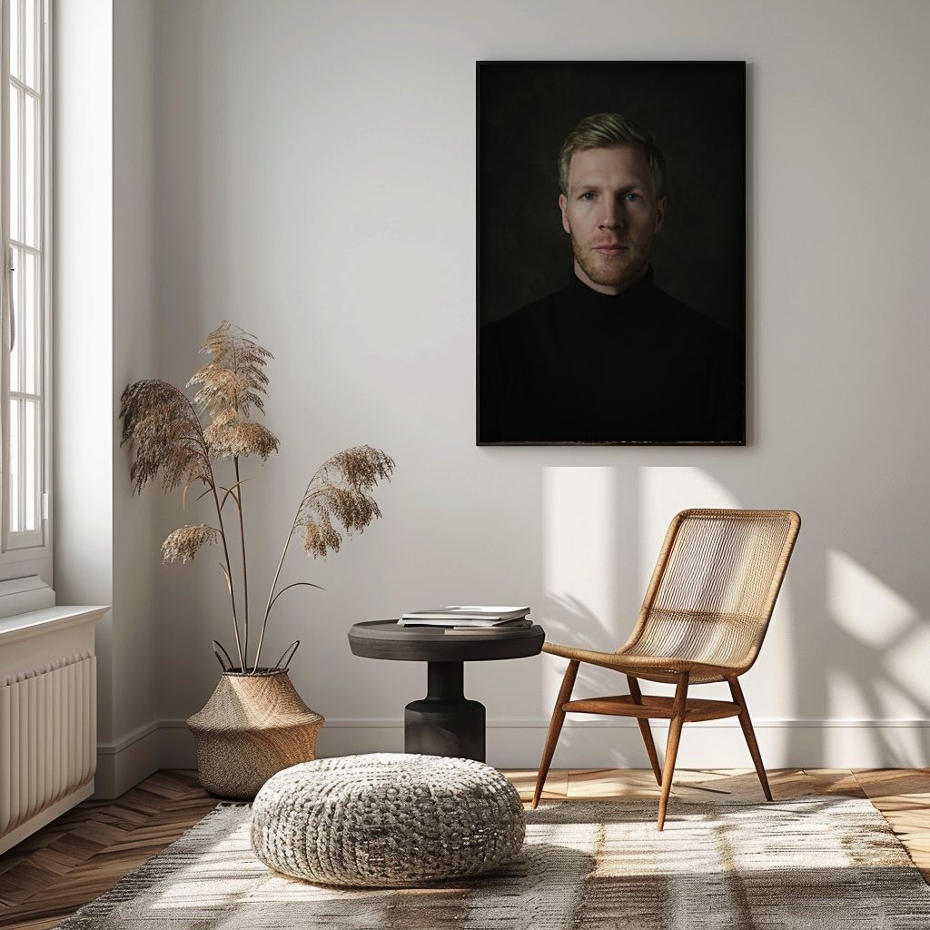 Fine-art portret in baklijst