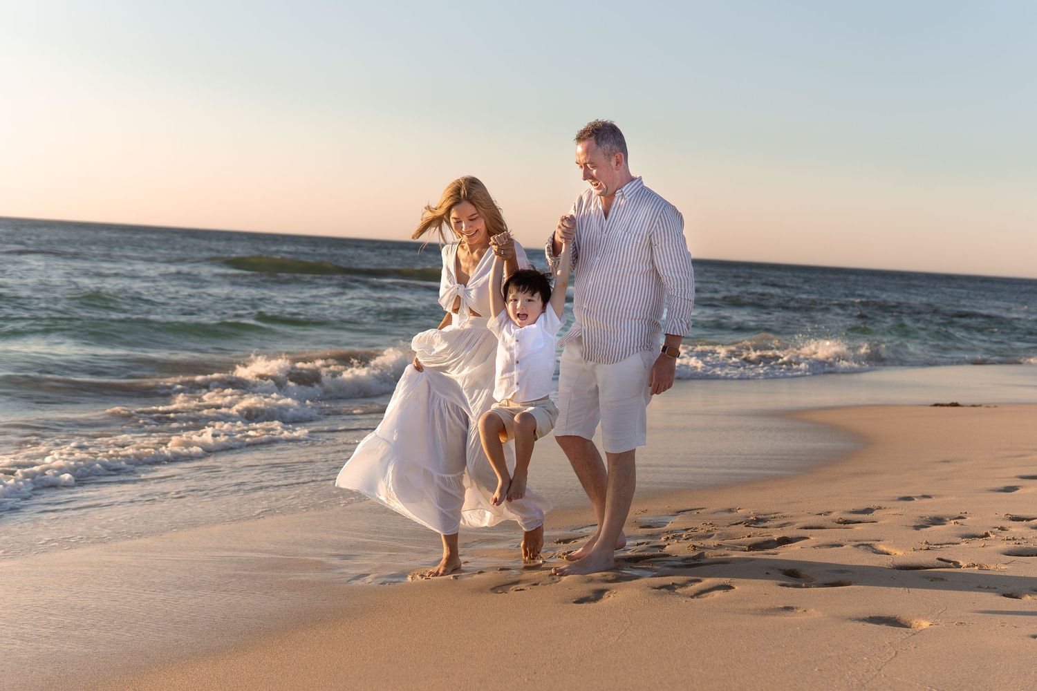 Walking in the sand