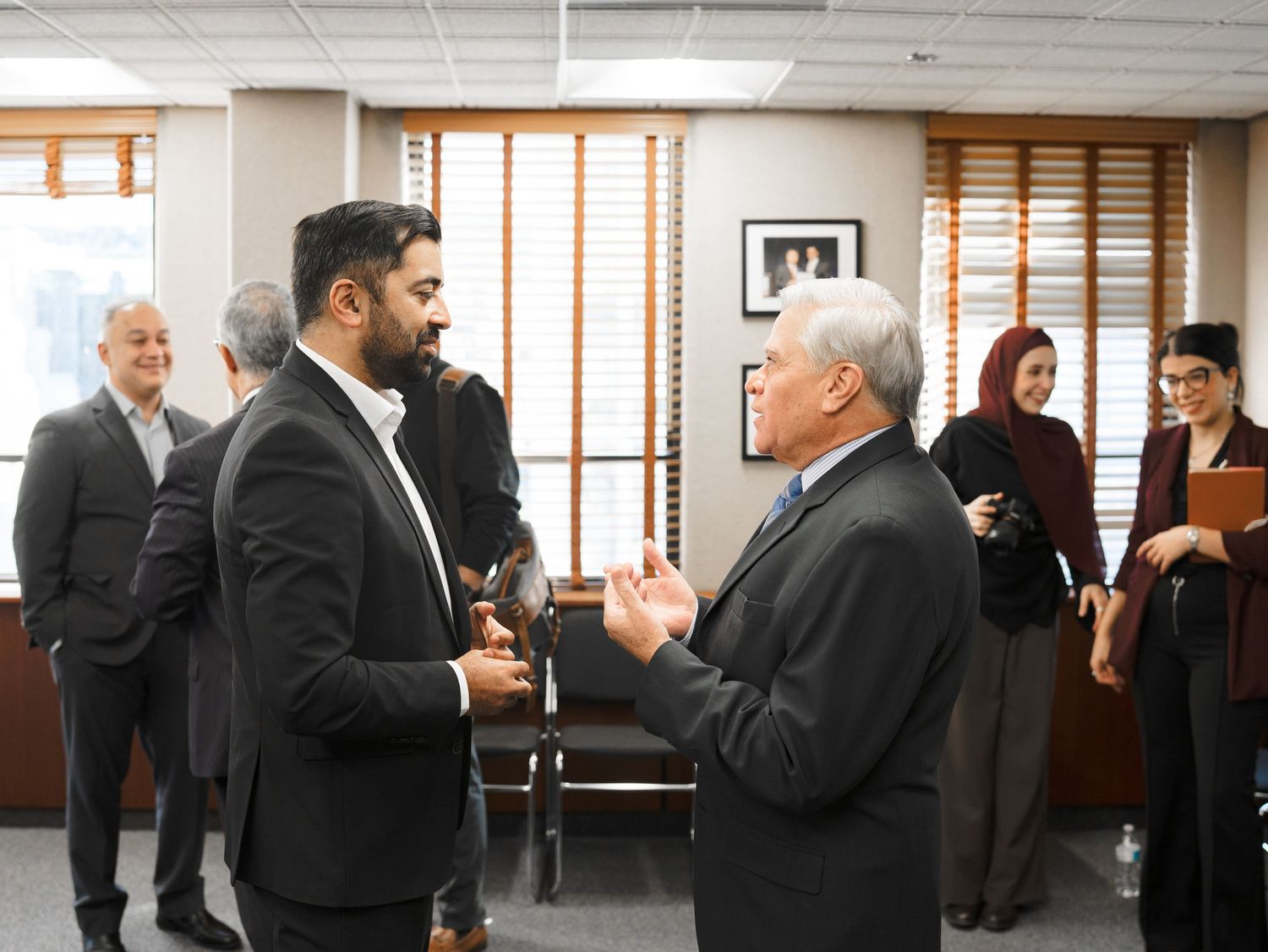 Humza Yousaf MSP at the MPAC Headquarters in Washington DC.