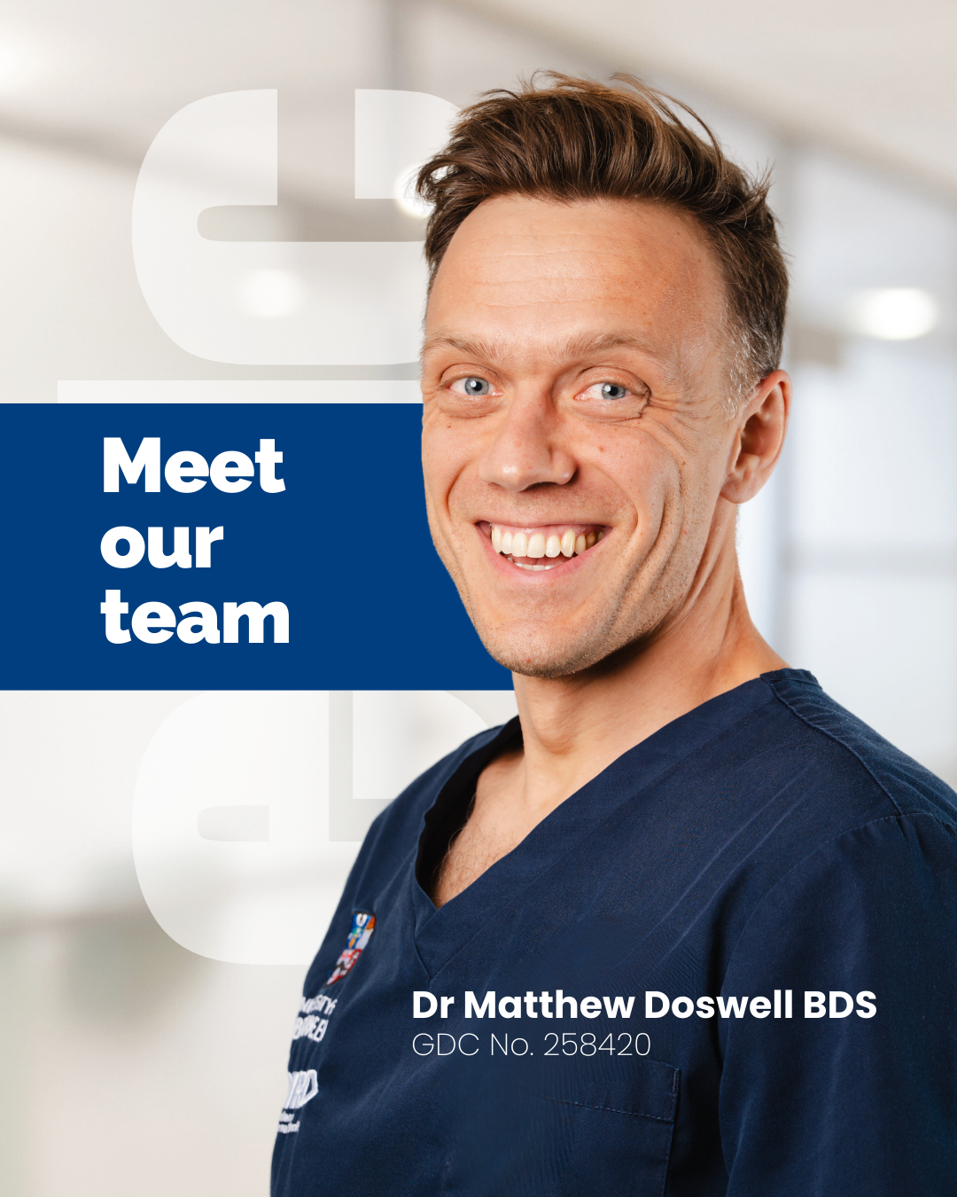 A meet the team post for Erskine Dental Care.