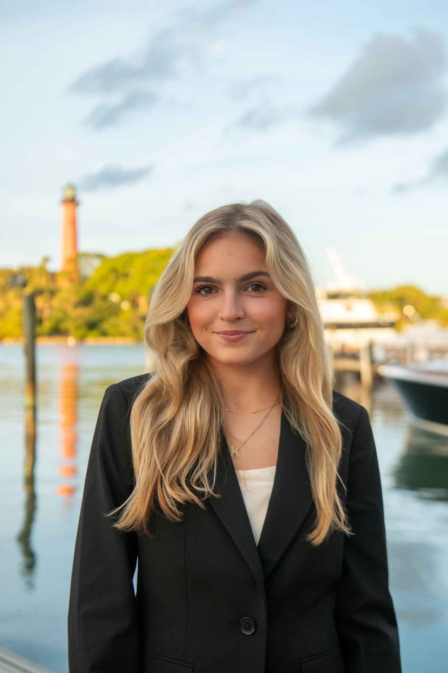 Senior portrait at the beach in Palm Beach Gardens