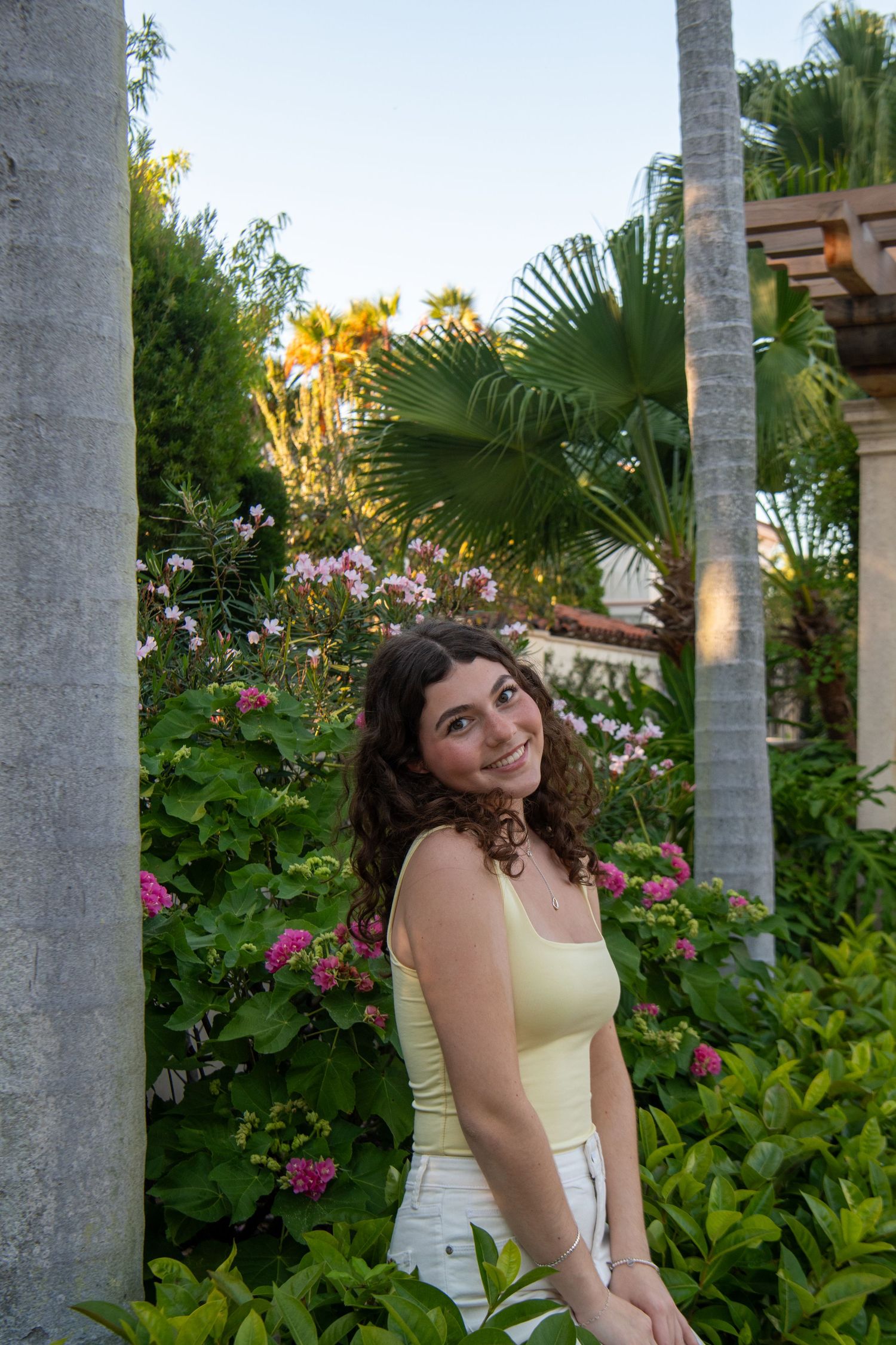 Palm Beach Gardens senior portrait natural light