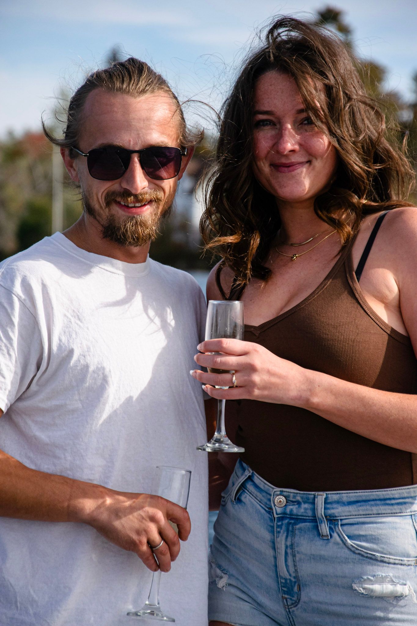 Natural engagement portraits