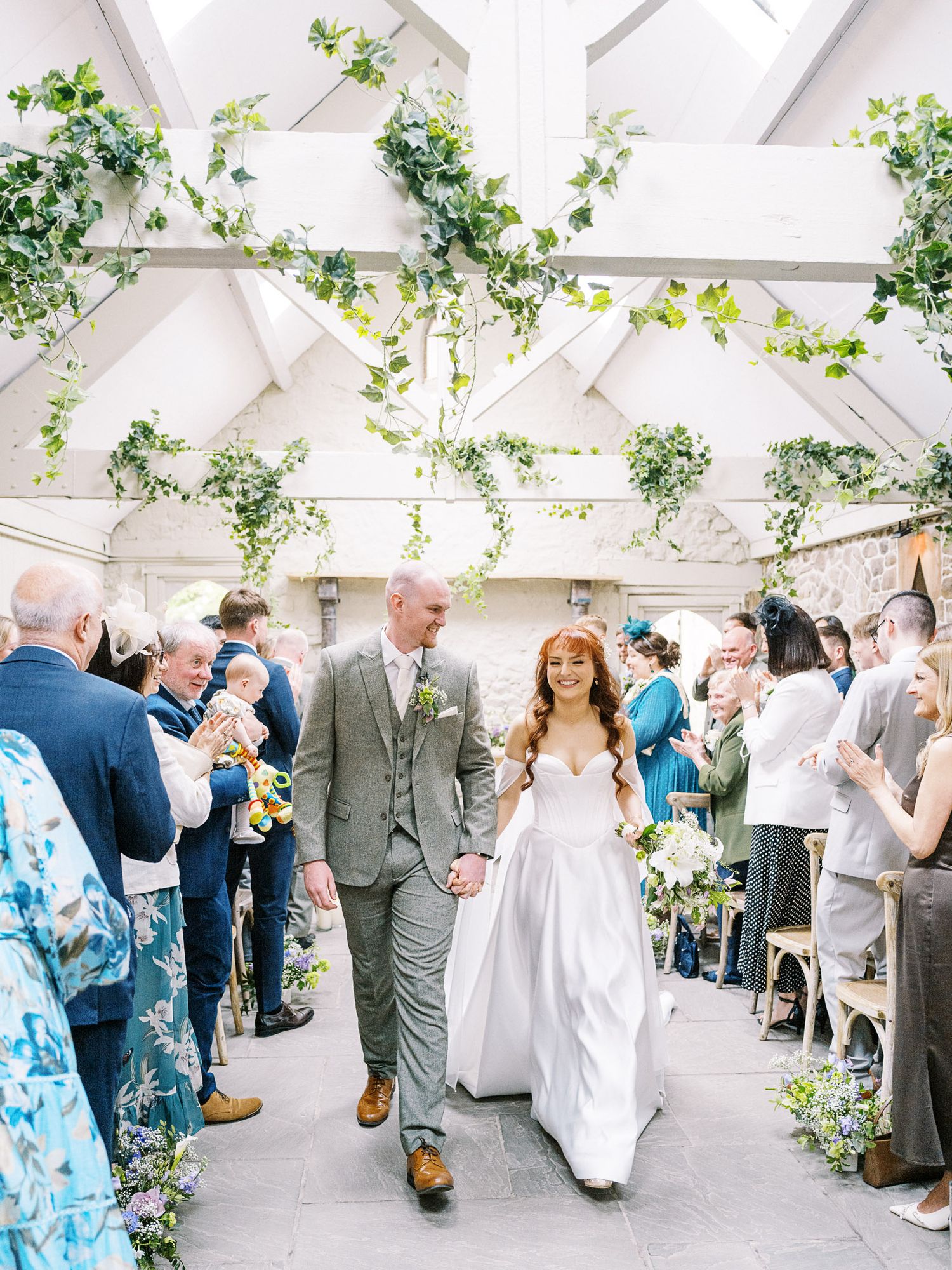 Caitlyn and Ryan after their ceremony at the wonderful Wyresdale Park in Scorton, Lancashire