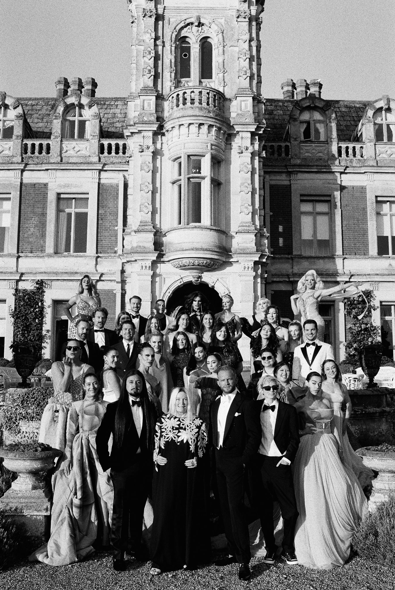 35mm analogue film black and white wedding photograph black tie
