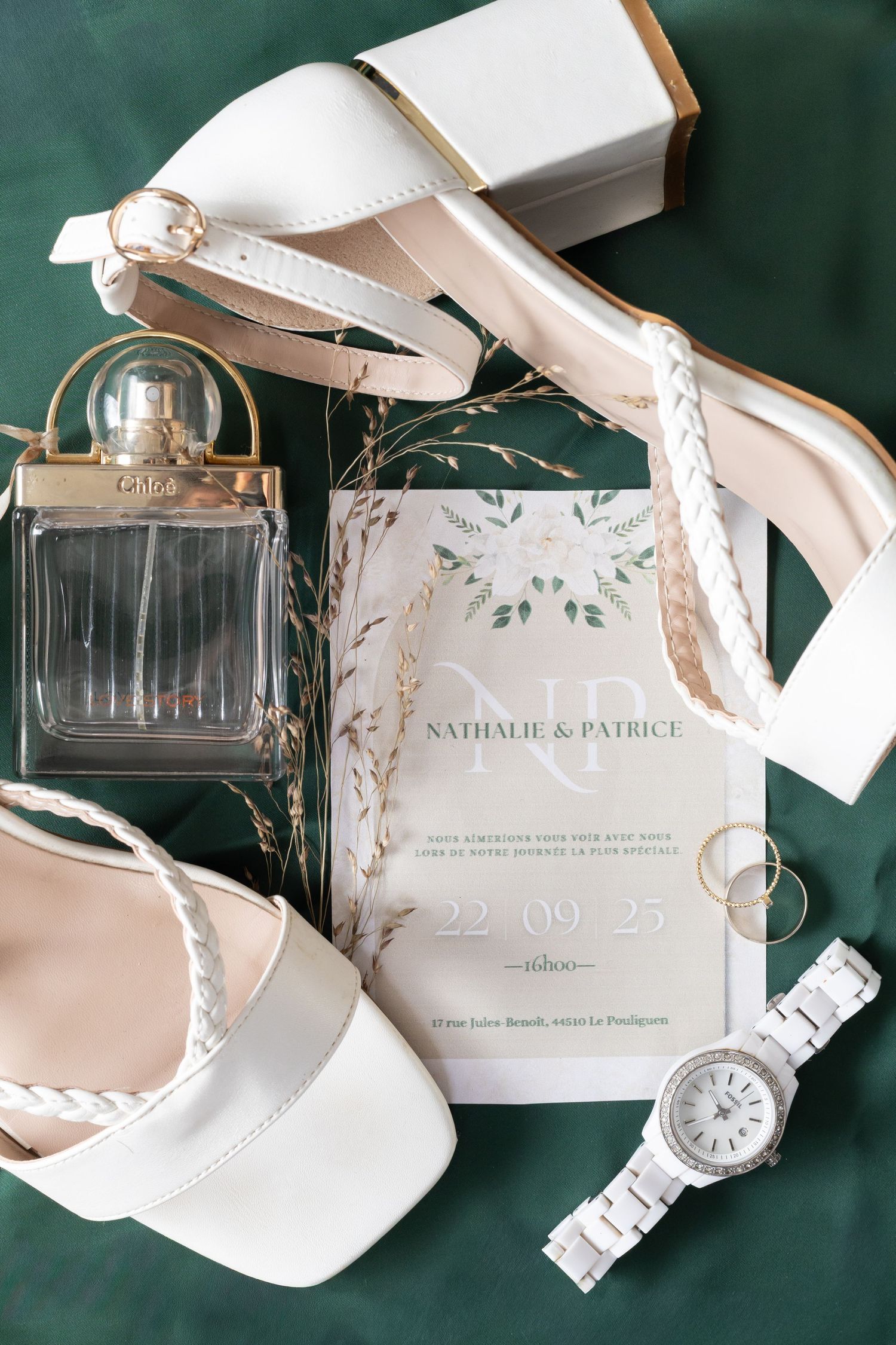 Flatlay mariage