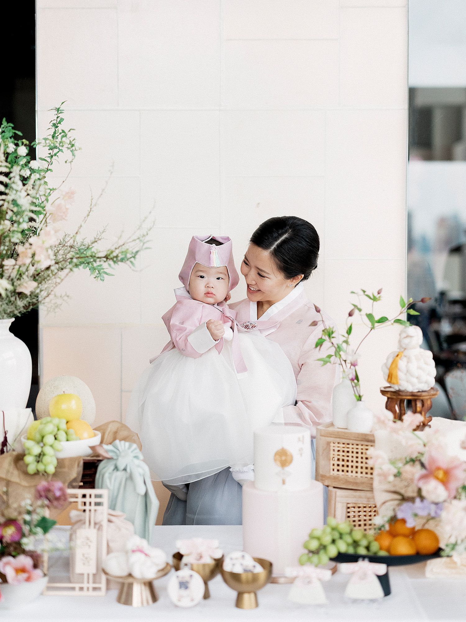 Traditional 100th-day and first birthday (Dol) celebration photography in NYC by STUDIO OC