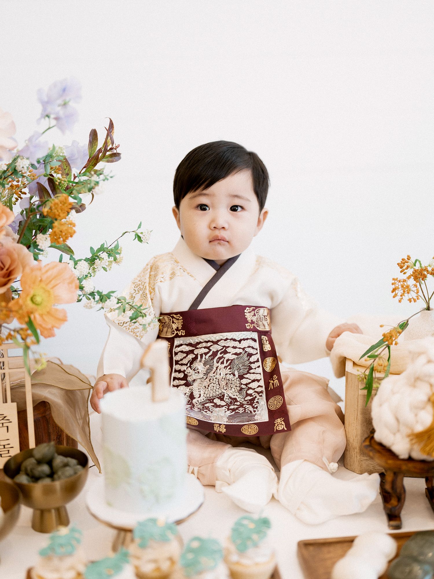Traditional 100th-day and first birthday (Dol) celebration photography in NYC by STUDIO OC