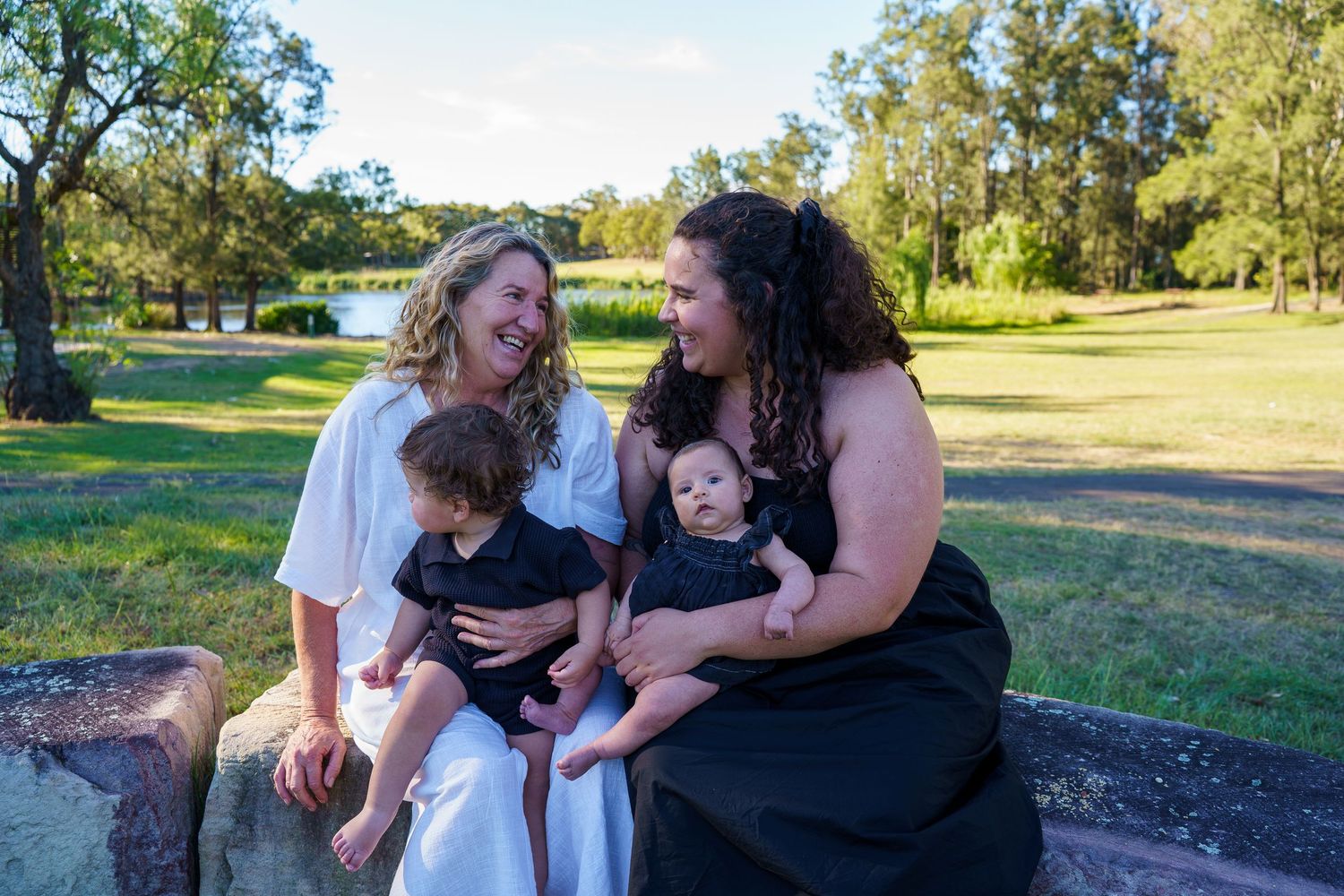 Gentle, natural photography of families and parents with children in Western Sydney