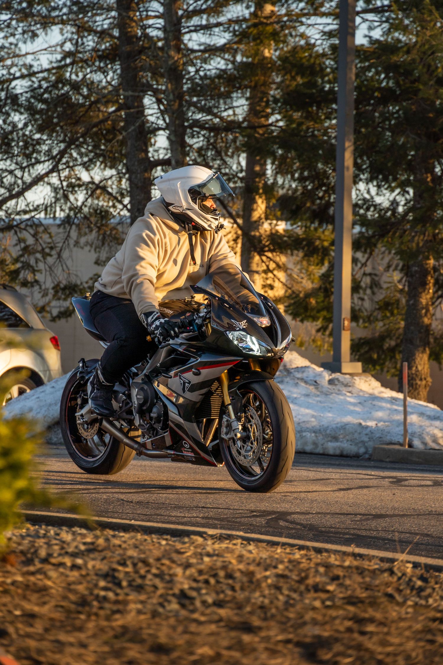 Motorcycle at Bike Night hosted by Cycle Gear