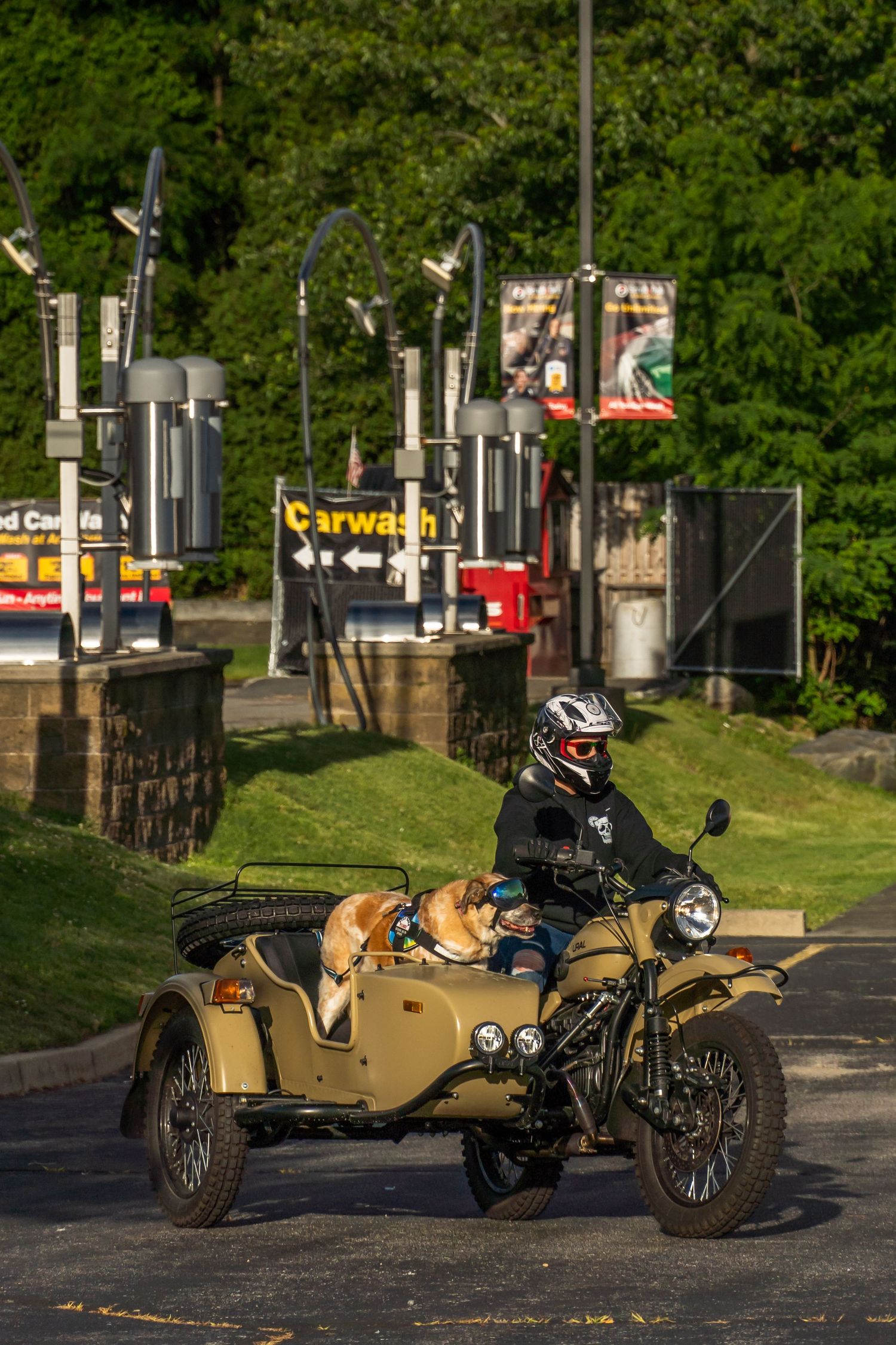 Motorcycle at Bike Night hosted by Cycle Gear Dog in side car