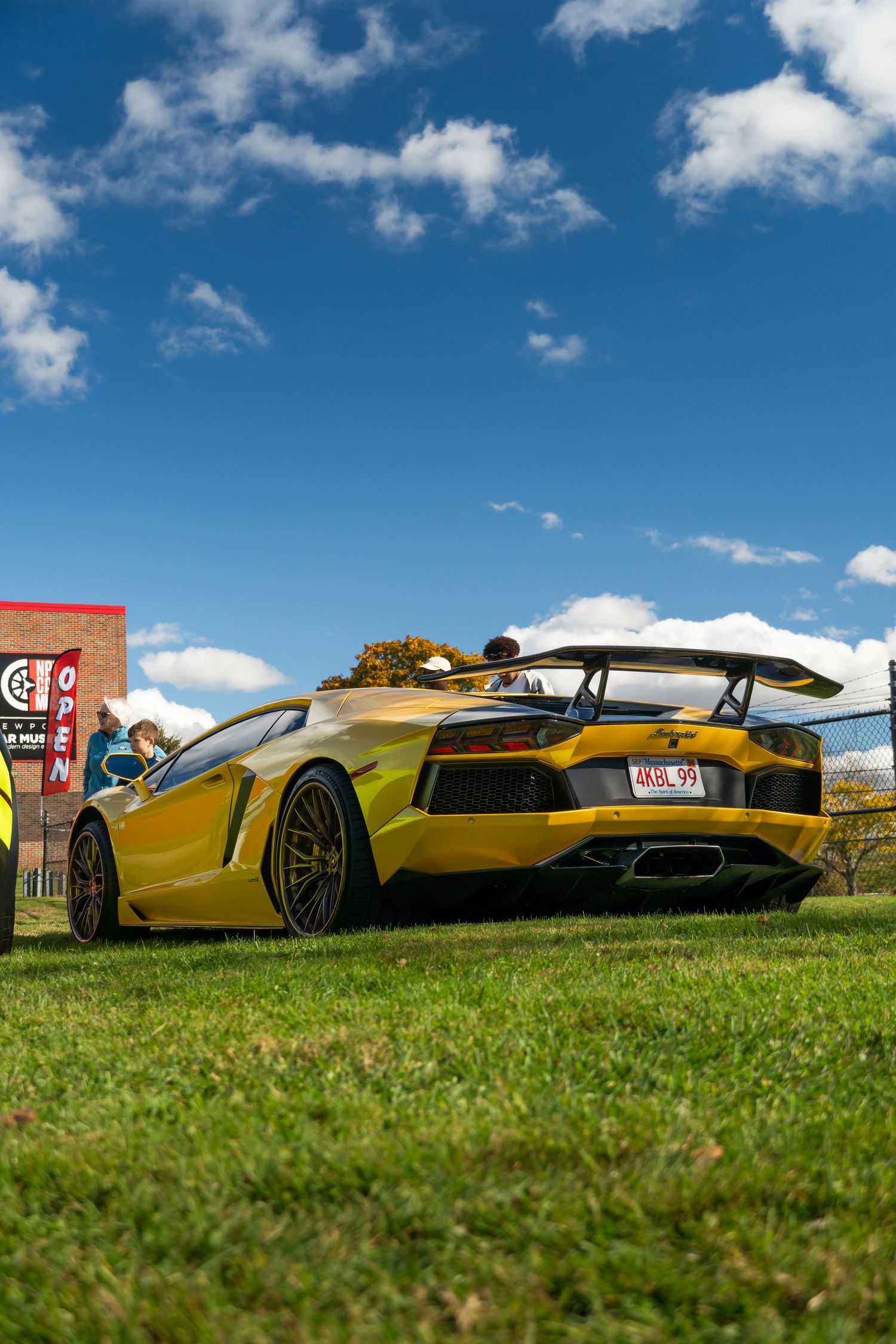 Lamborghini on a beautiful sunny summer day