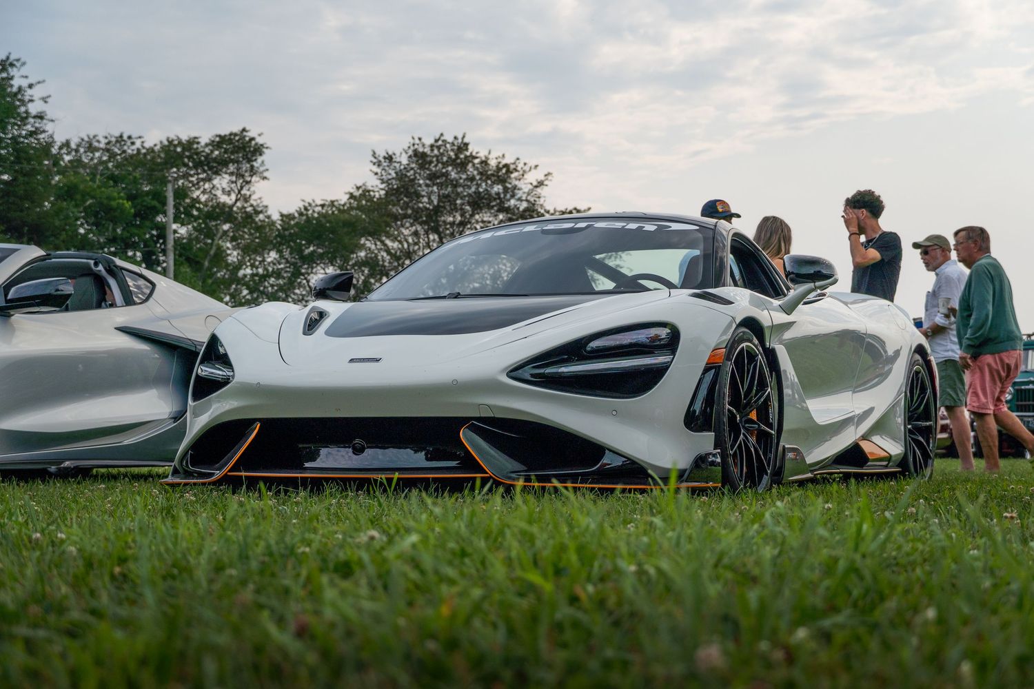 Mclearen parked on the grass during car show