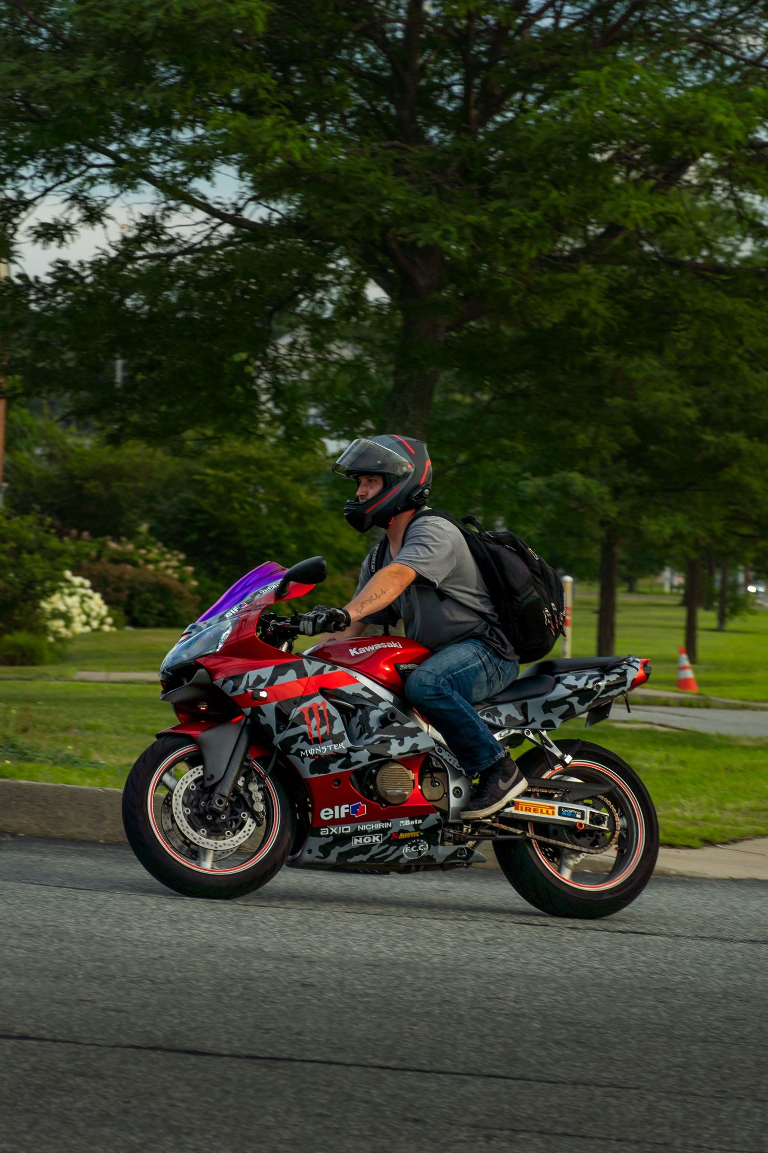 Motorcycle at Bike Night hosted by Cycle Gear