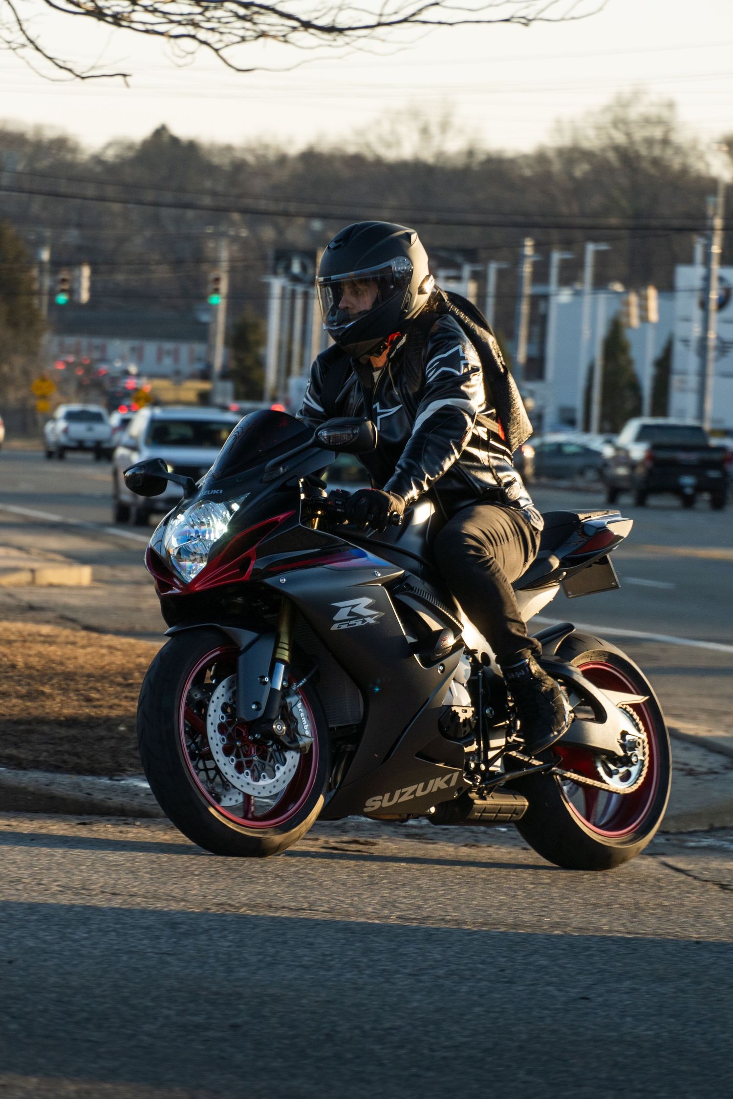 Motorcycle at Bike Night hosted by Cycle Gear