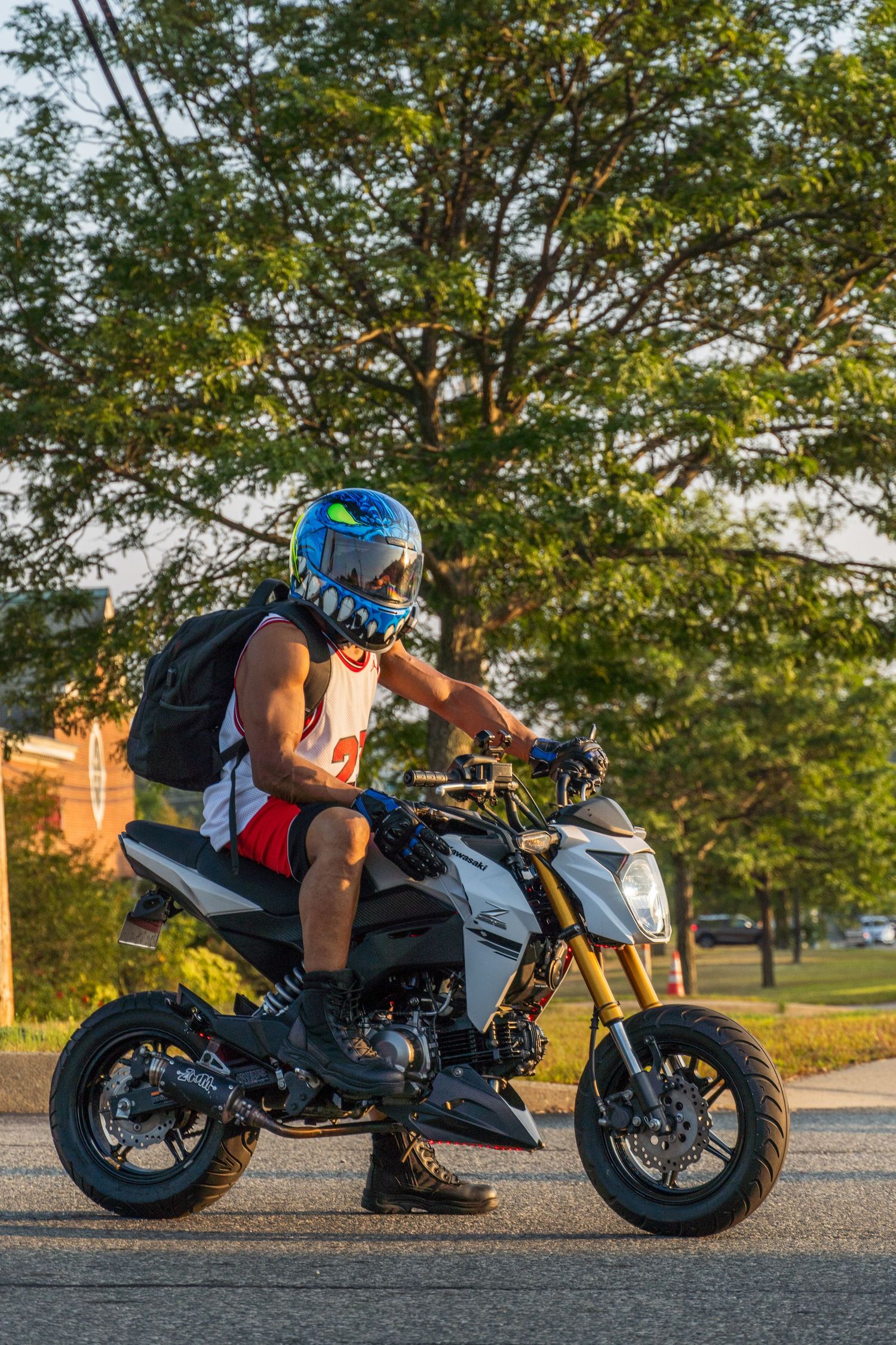 Motorcycle at Bike Night hosted by Cycle Gear Honda grom