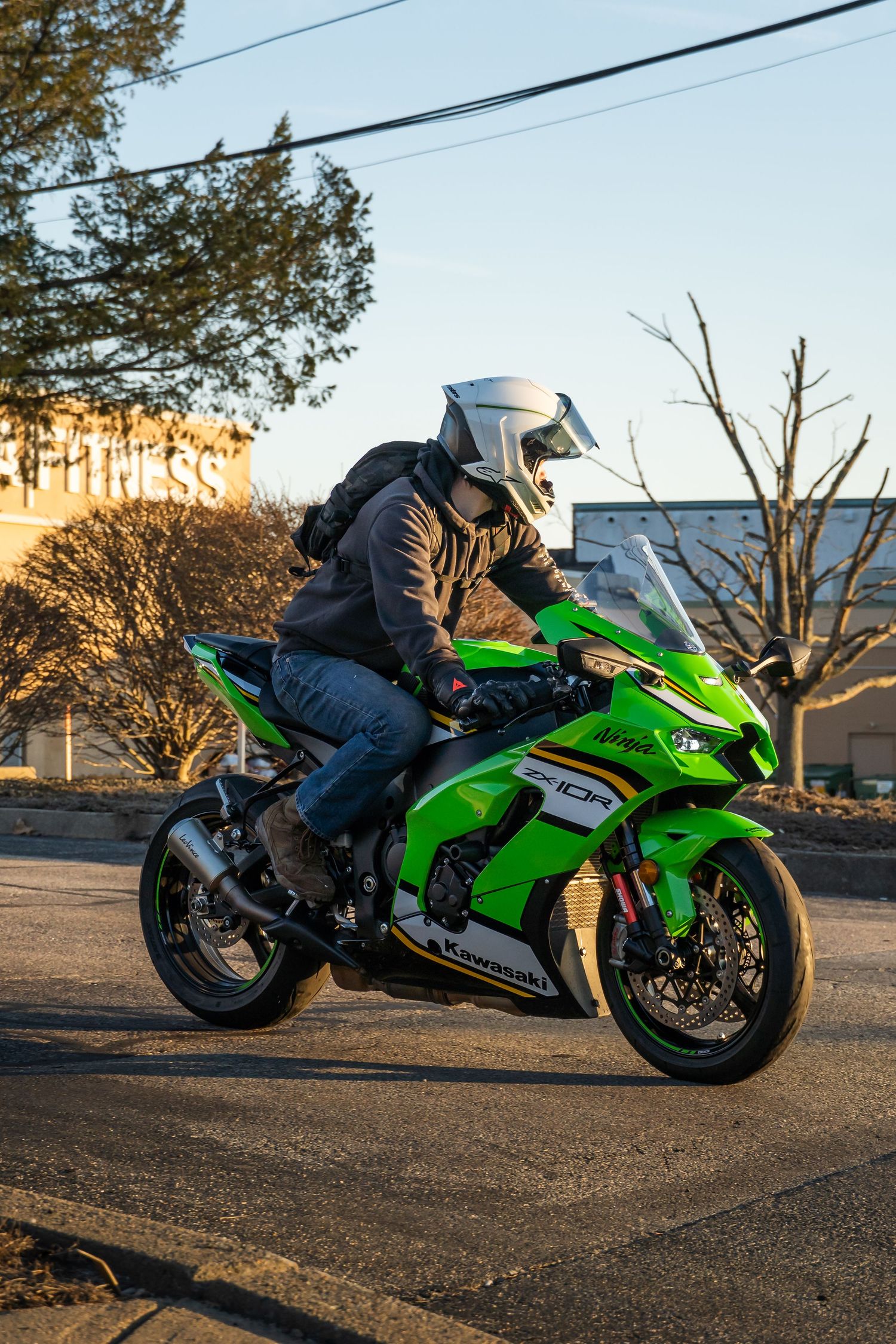 Motorcycle at Bike Night hosted by Cycle Gear