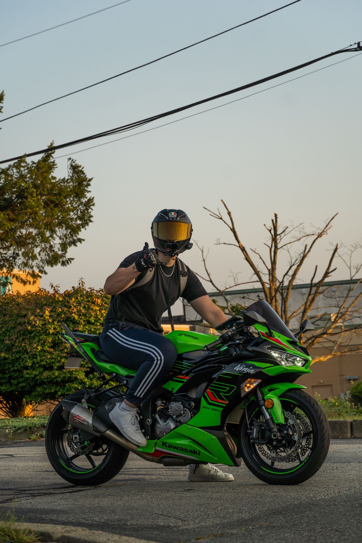 Green Kawasaki Ninja 400