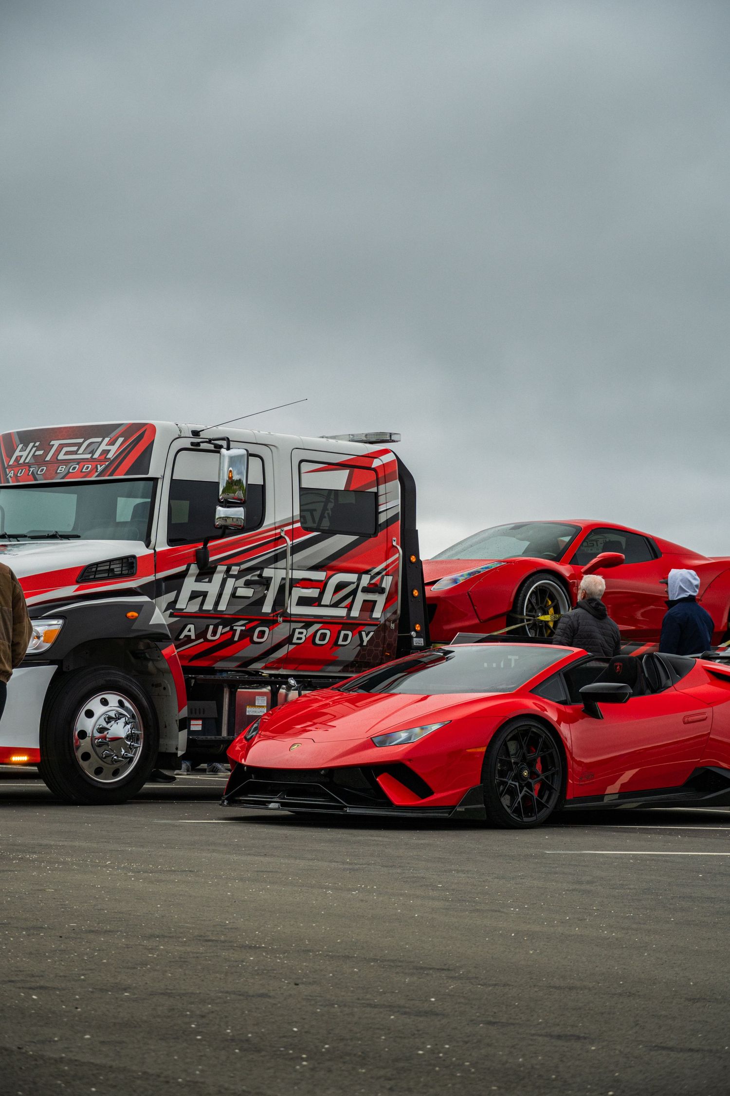 Hi-Tech cars parked for Cars and Coffee