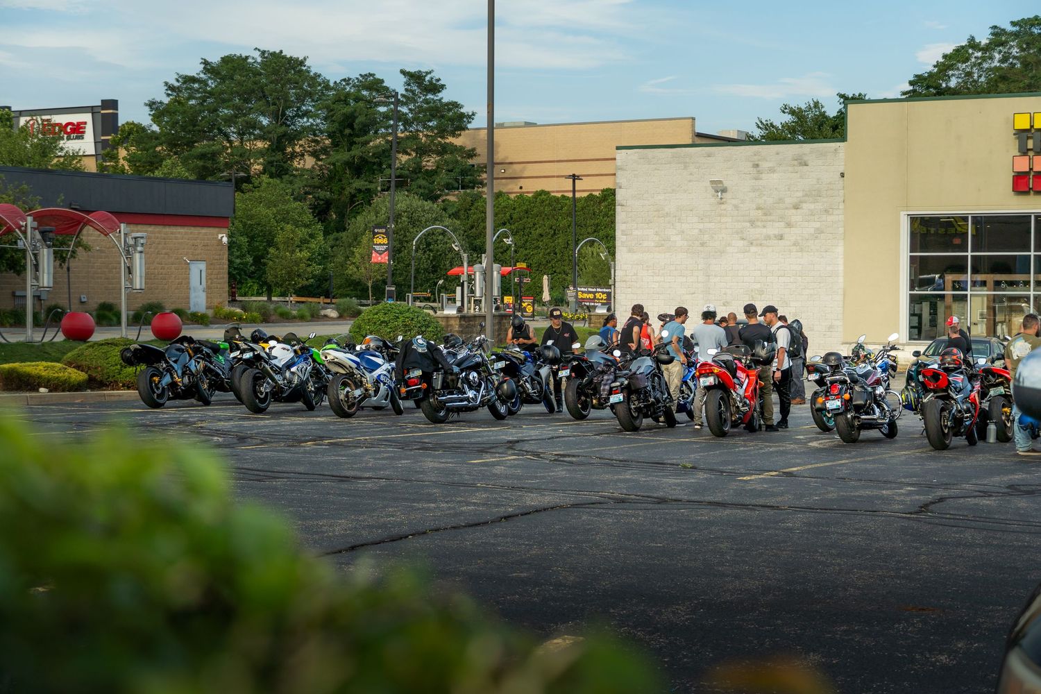 Motorcycle at Bike Night hosted by Cycle Gear