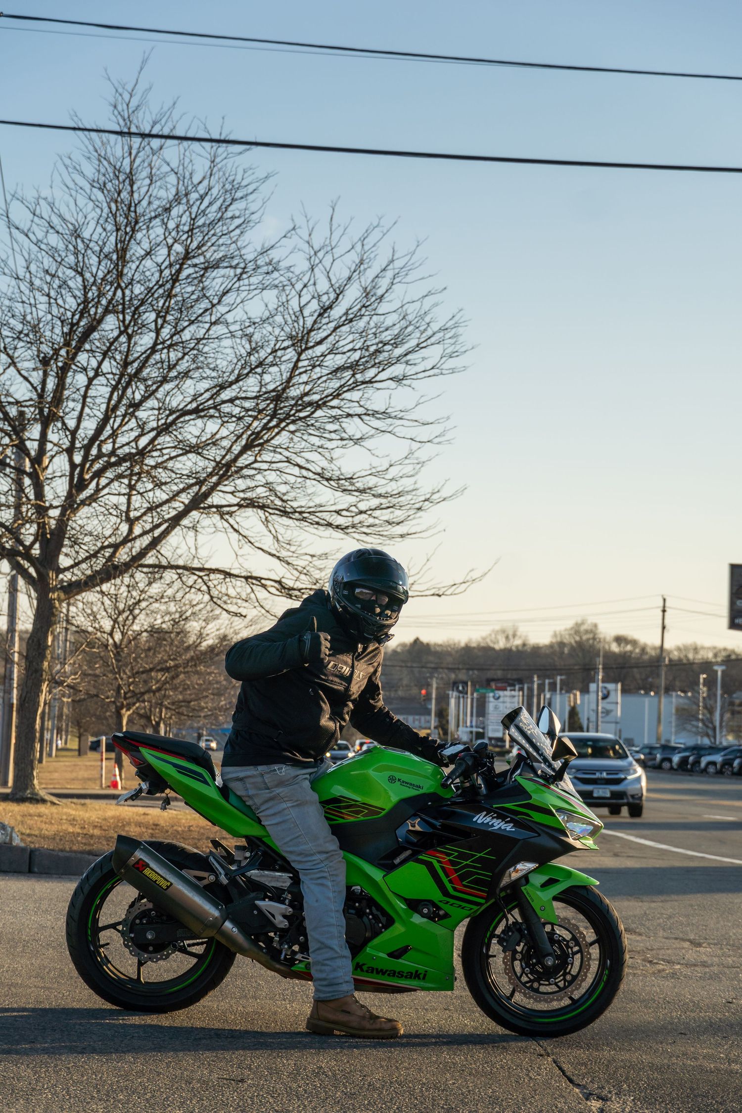 Motorcycle at Bike Night hosted by Cycle Gear