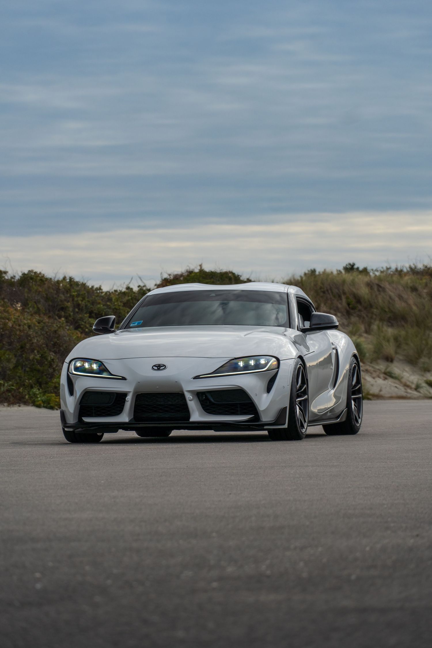 Toyota Supra GR cruising at the Beach