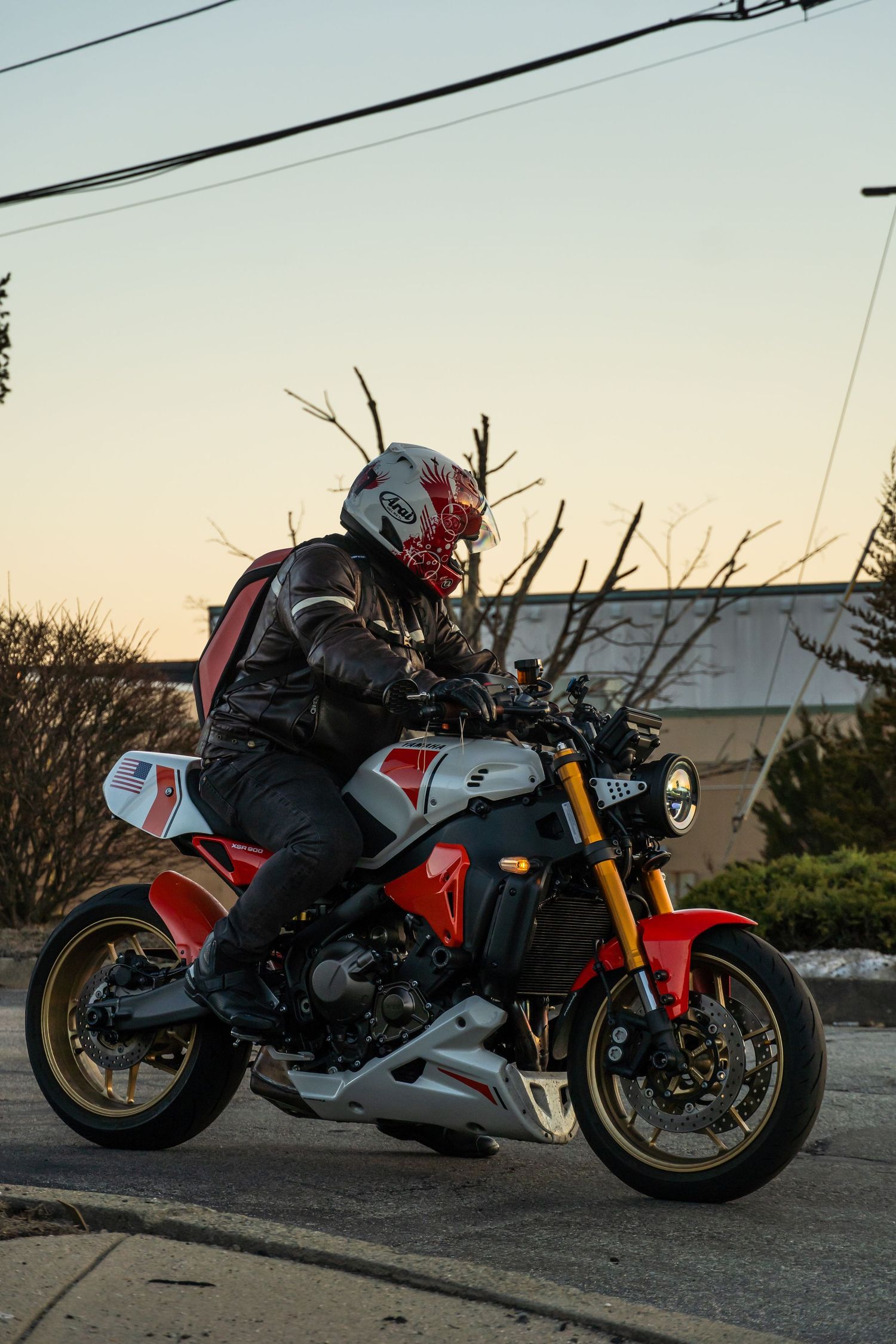 Motorcycle at Bike Night hosted by Cycle Gear