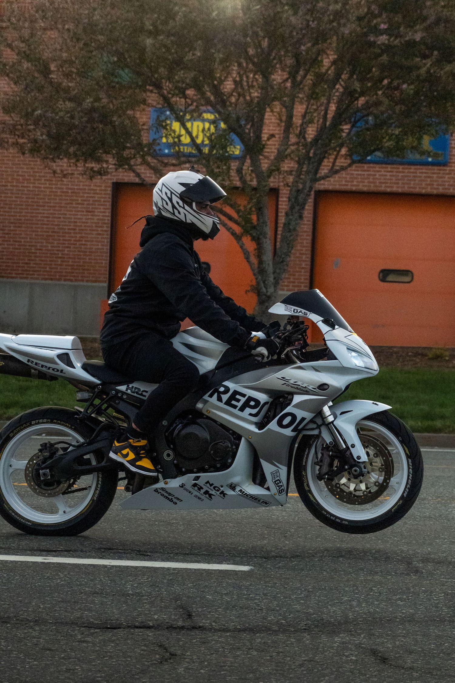 Motorcycle at Bike Night hosted by Cycle Gear