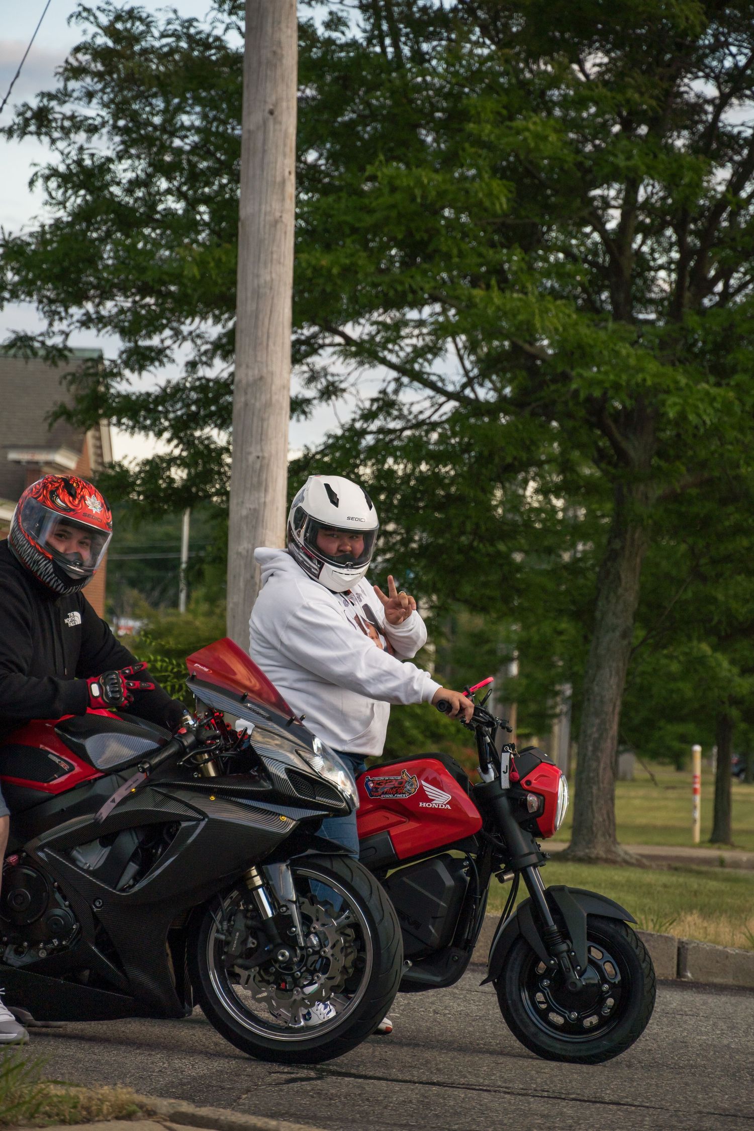 Motorcycle at Bike Night hosted by Cycle Gear