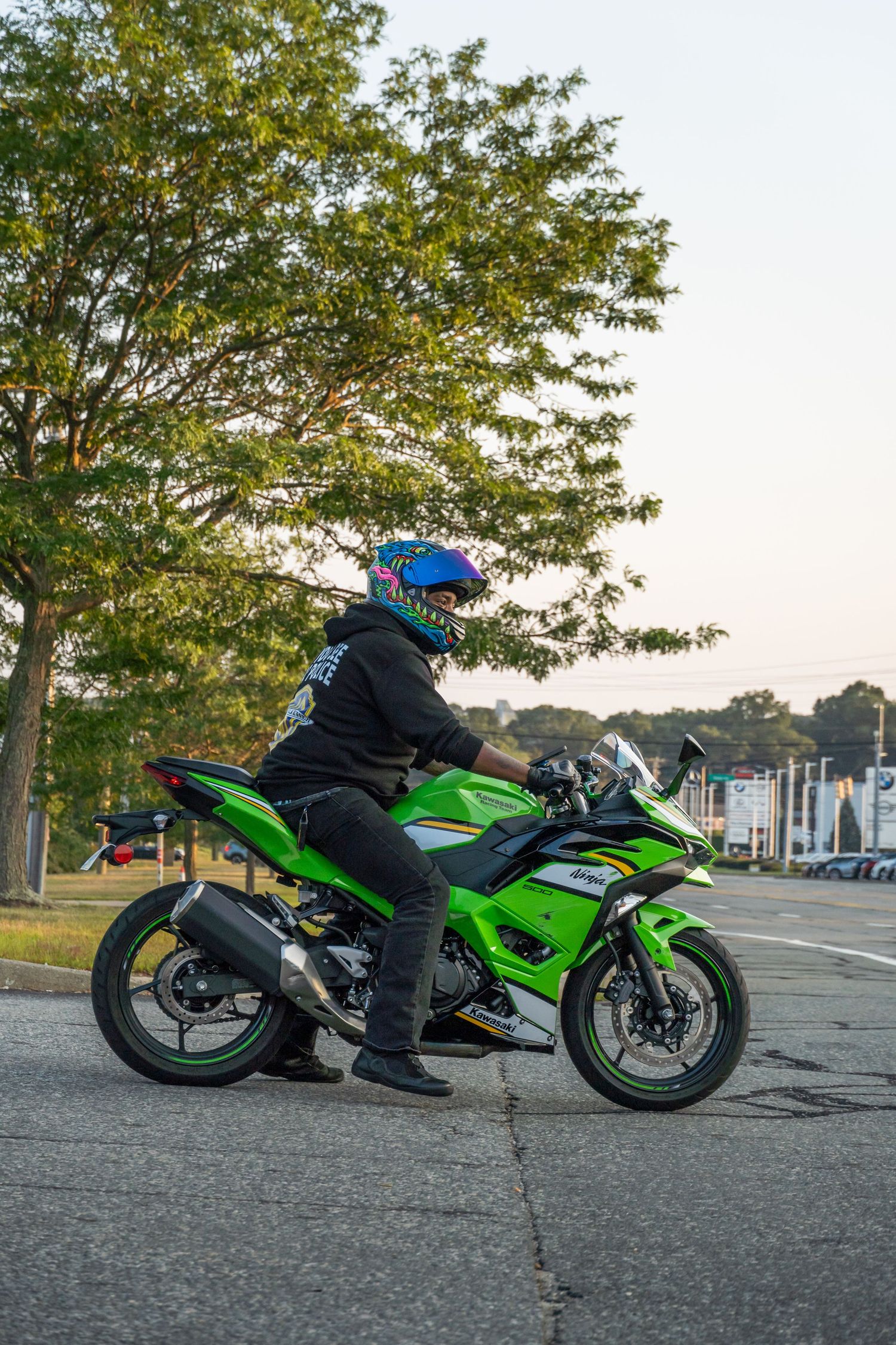 Motorcycle at Bike Night hosted by Cycle Gear