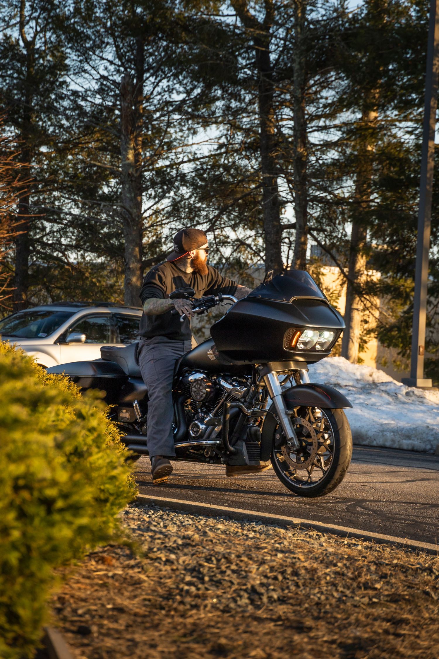 Motorcycle at Bike Night hosted by Cycle Gear