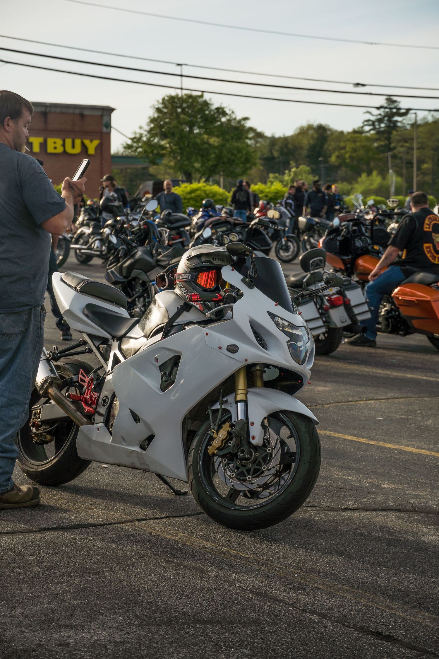 Motorcycle at Bike Night hosted by Cycle Gear