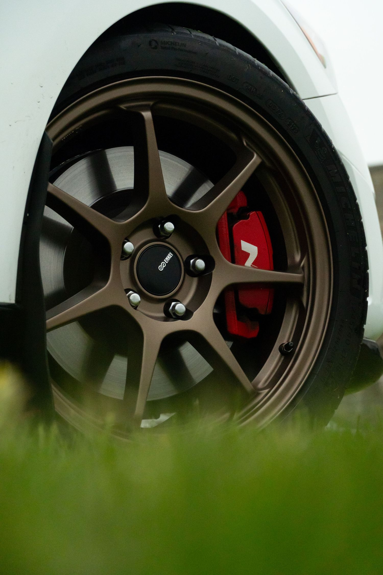 Hyundai at cars and coffee with Enki wheels