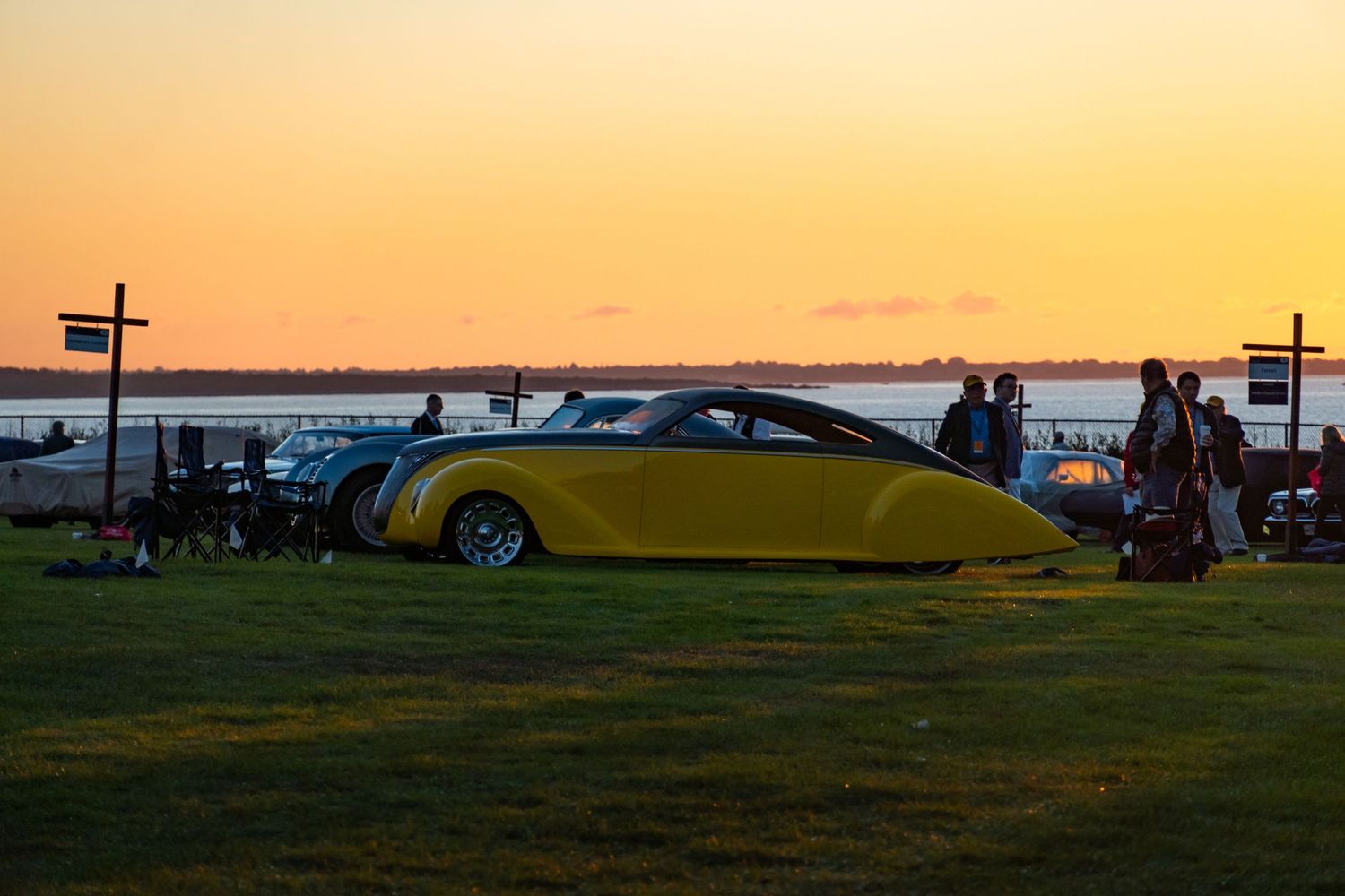 Audrain Concours early morning show at the mansions
