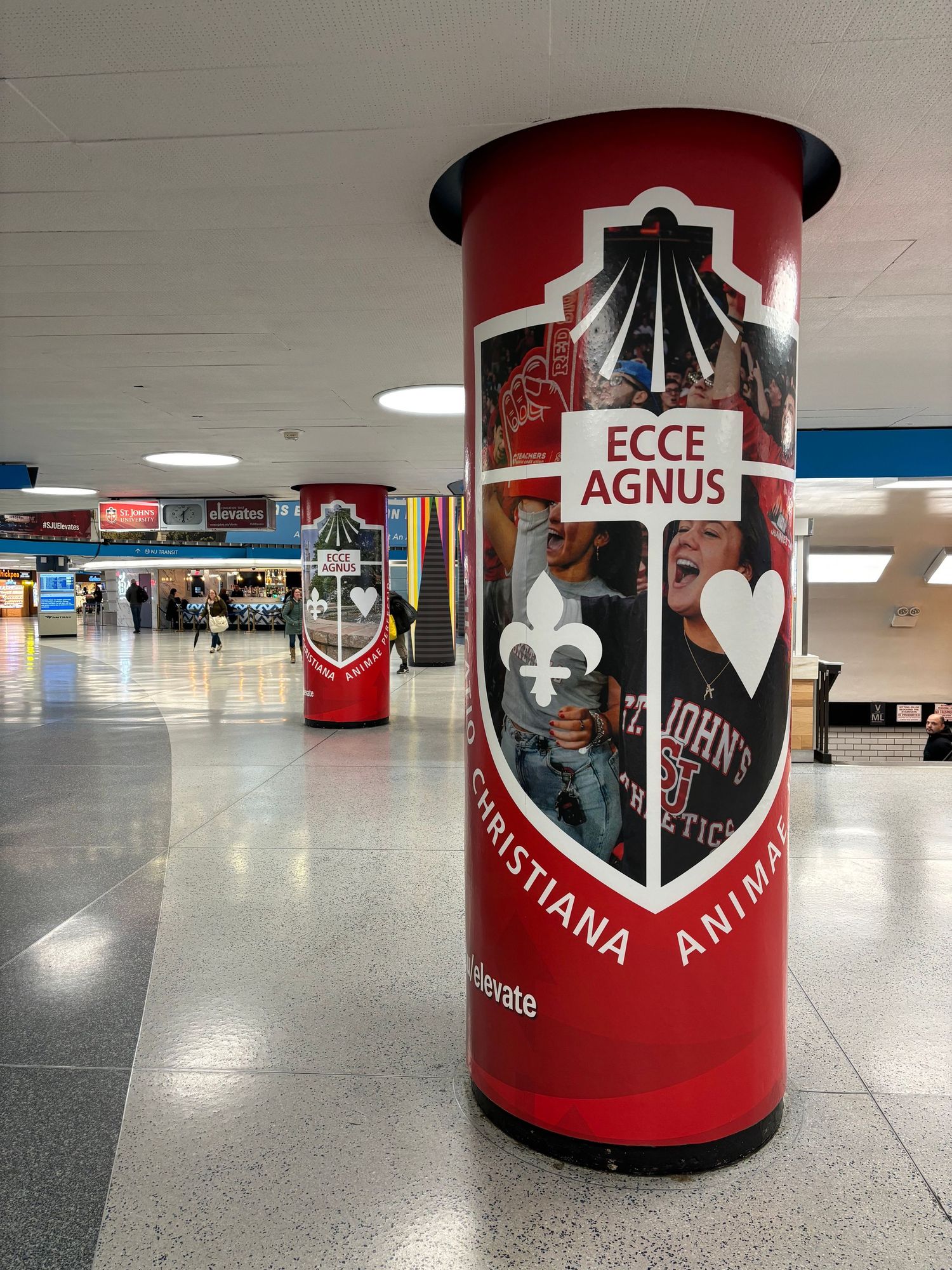 St. John's University campaign in Penn station